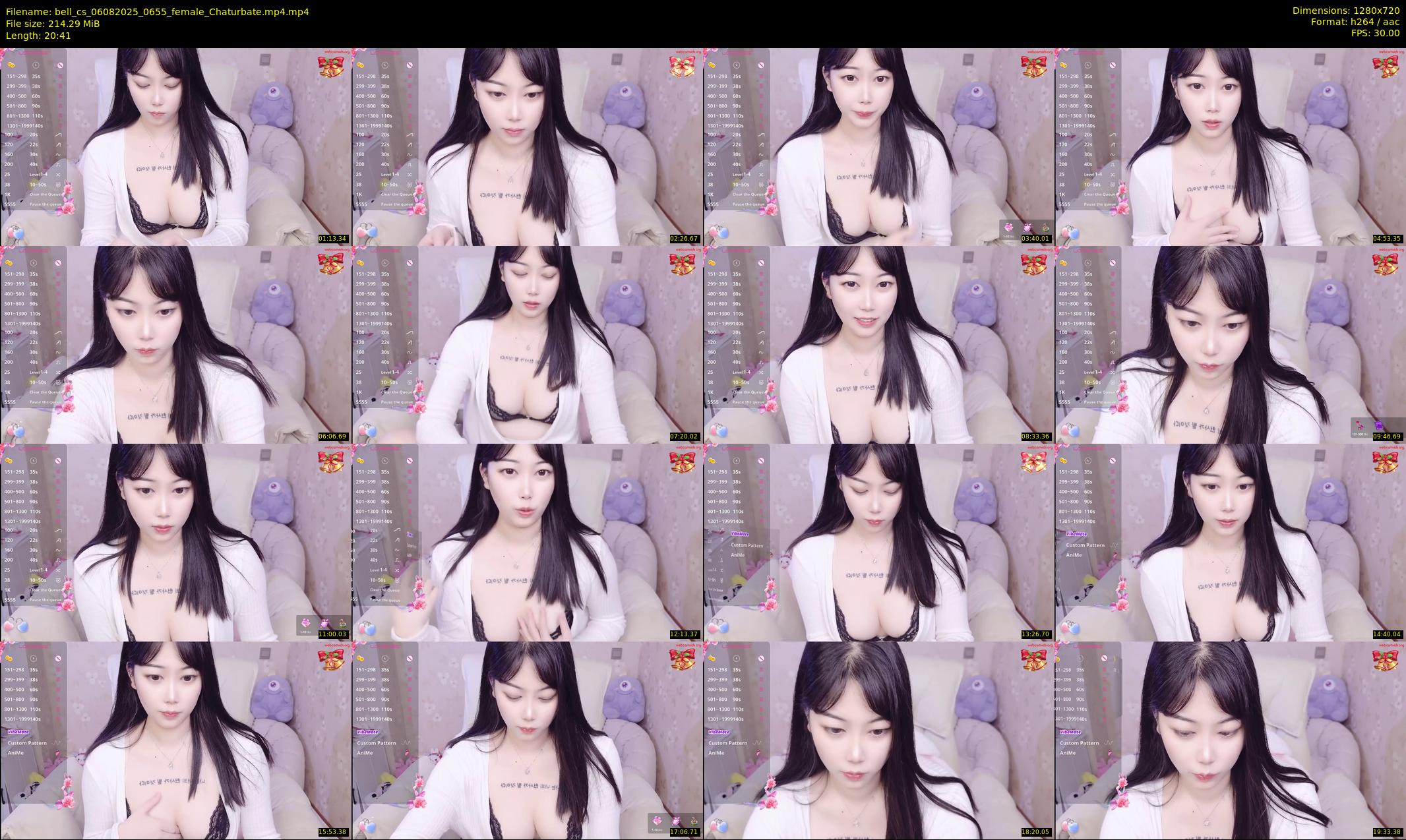 bell_cs — 21 minute Chaturbate female cam show recording, 720p, Aug 6, 2025