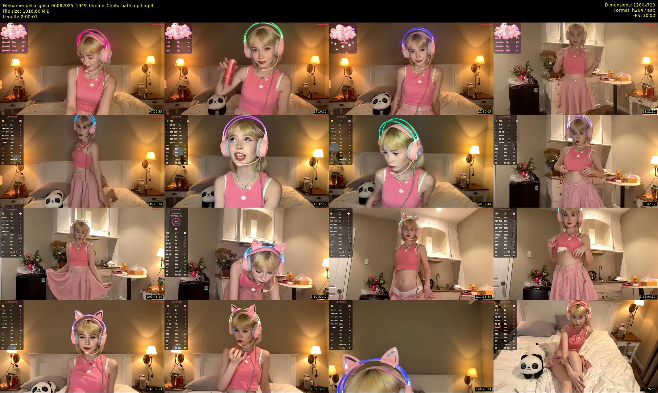 bella_gasp — 121 minute Chaturbate female cam show recording, 720p, Aug 6, 2025