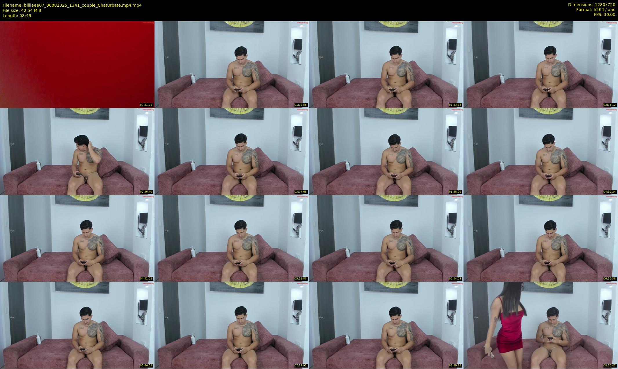 billieee07 — 9 minute Chaturbate couple cam show recording, 720p, Aug 6, 2025