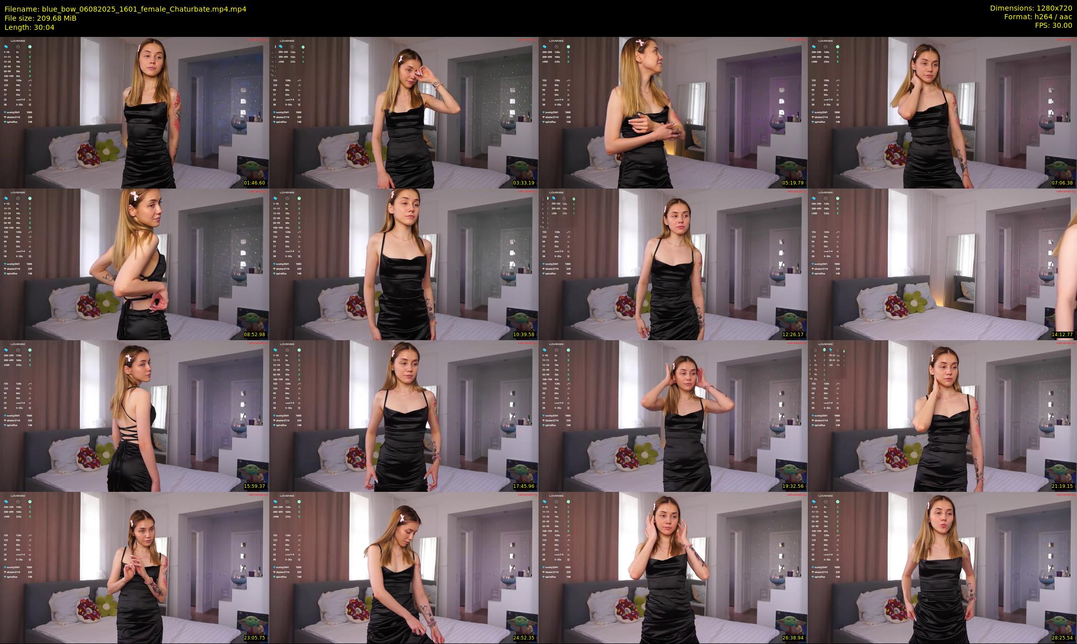 blue_bow — 31 minute Chaturbate female cam show recording, 720p, Aug 6, 2025