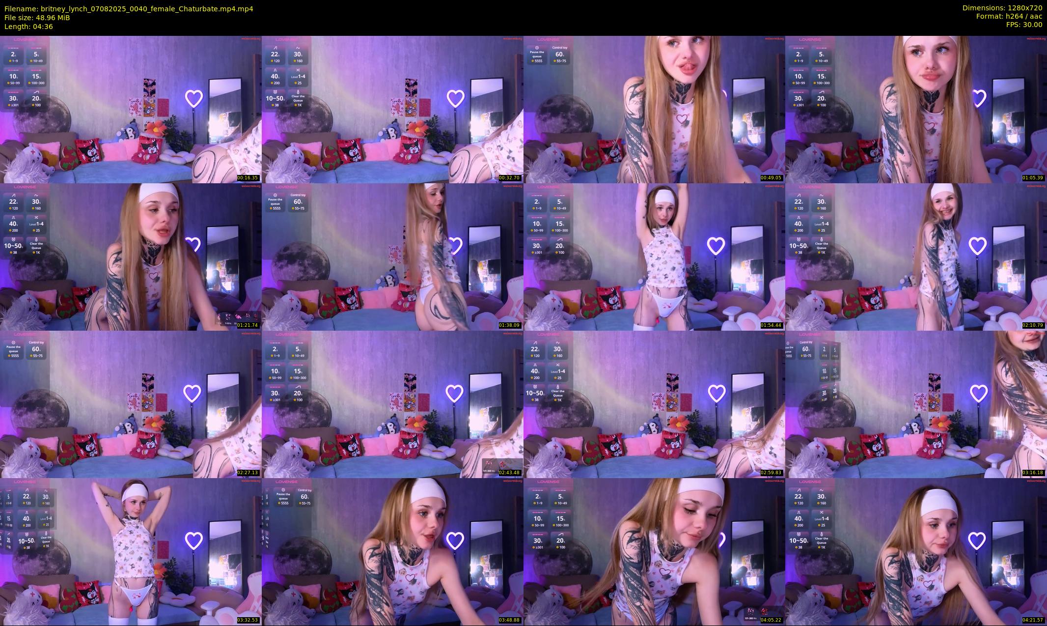britney_lynch — 5 minute Chaturbate female cam show recording, 720p, Aug 7, 2025