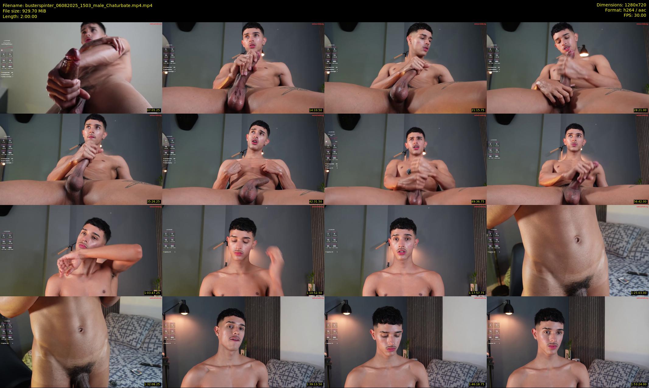 busterspinter — 120 minute Chaturbate male cam show recording, 720p, Aug 6, 2025
