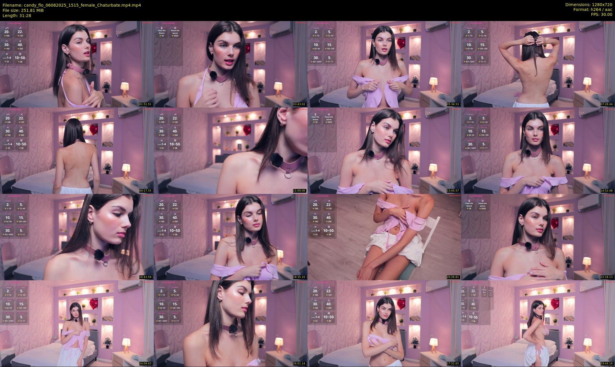 candy_flo — 32 minute Chaturbate female cam show recording, 720p, Aug 6, 2025
