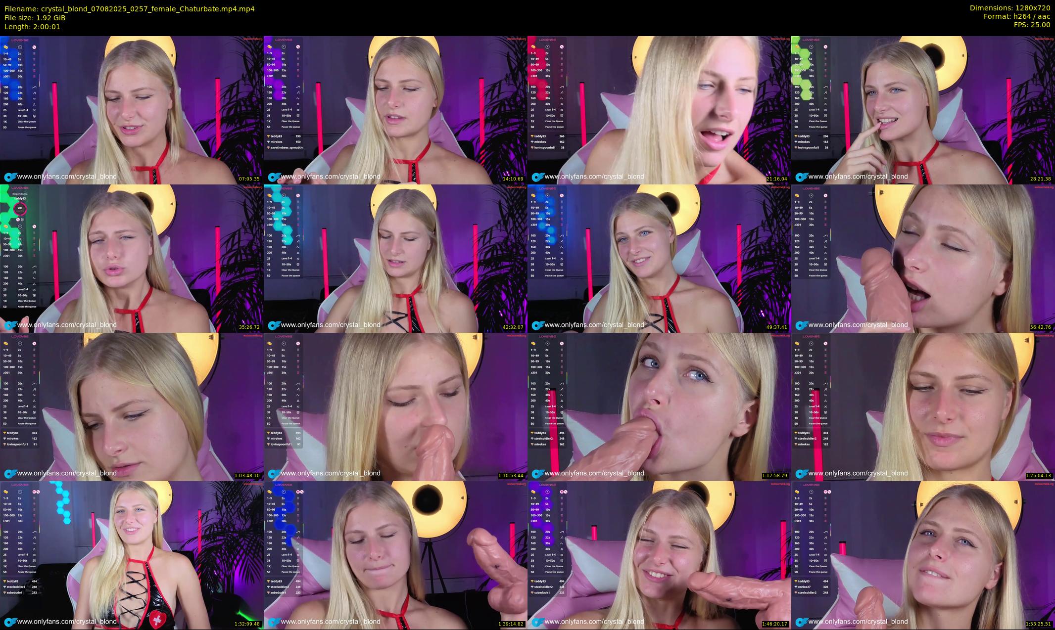 crystal_blond — 121 minute Chaturbate female cam show recording, 720p, Aug 7, 2025
