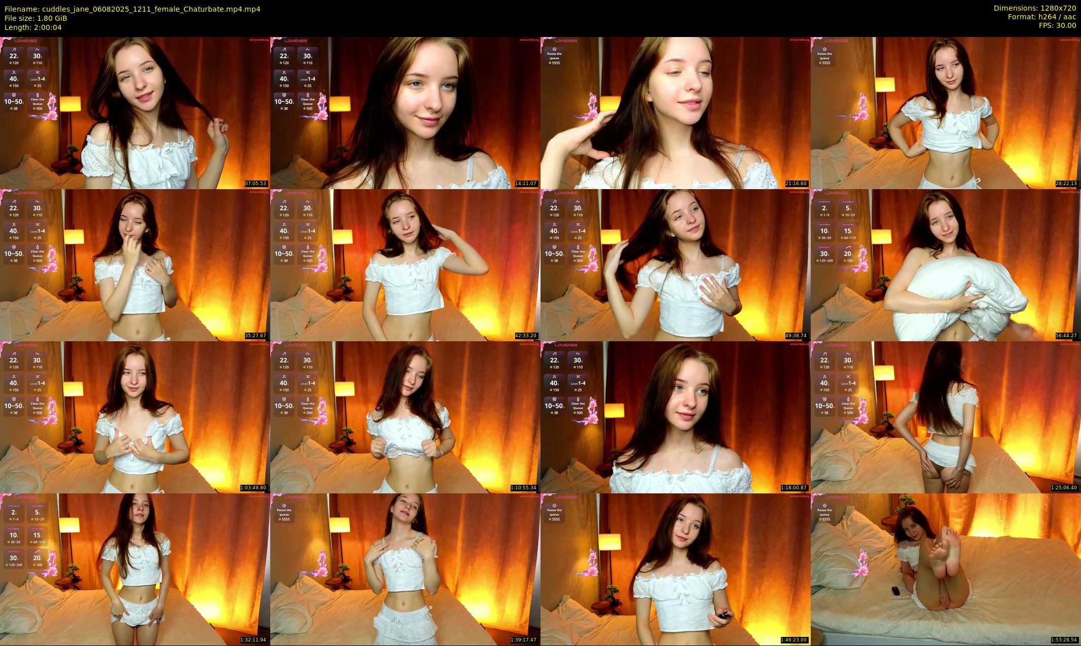 cuddles_jane — 121 minute Chaturbate female cam show recording, 720p, Aug 6, 2025