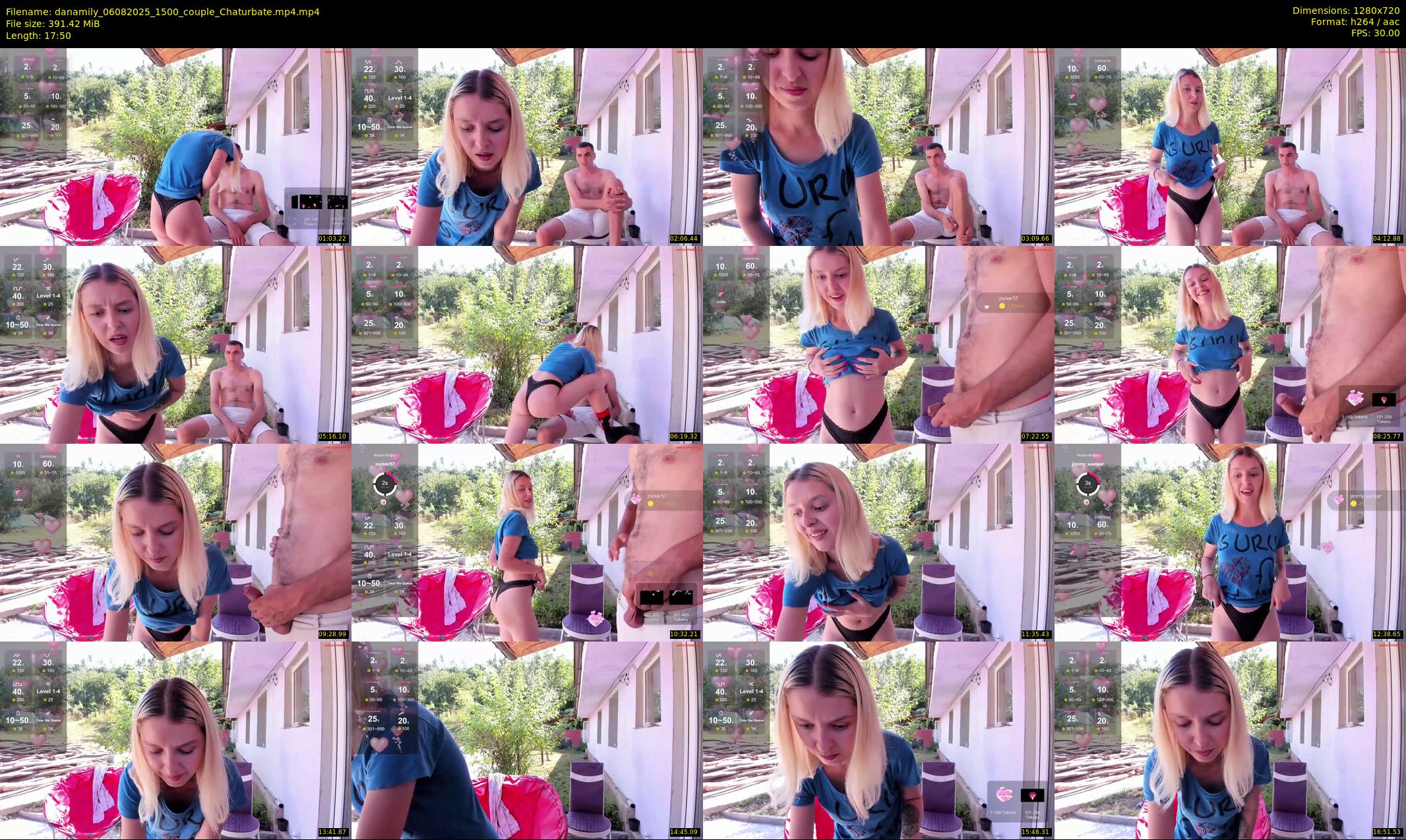 danamily — 18 minute Chaturbate female cam show recording, 720p, Aug 6, 2025