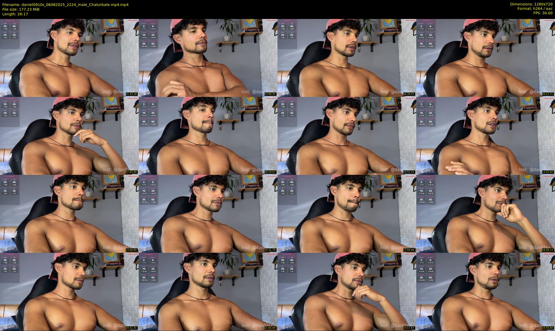daniel0910s — 27 minute Chaturbate male cam show recording, 720p, Aug 6, 2025