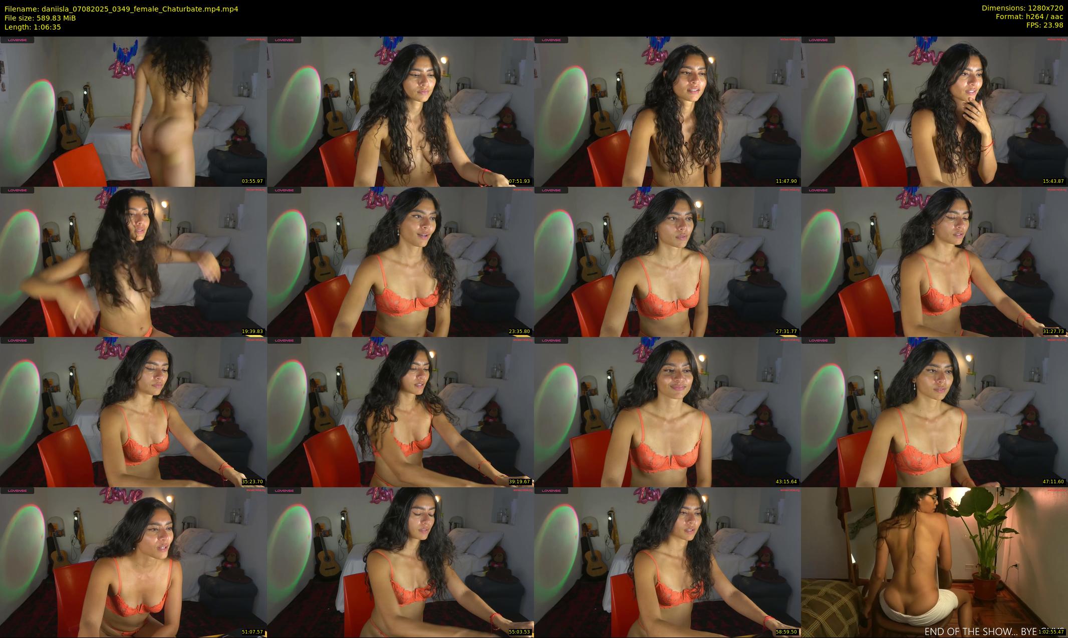 daniisla — 67 minute Chaturbate female cam show recording, 720p, Aug 7, 2025