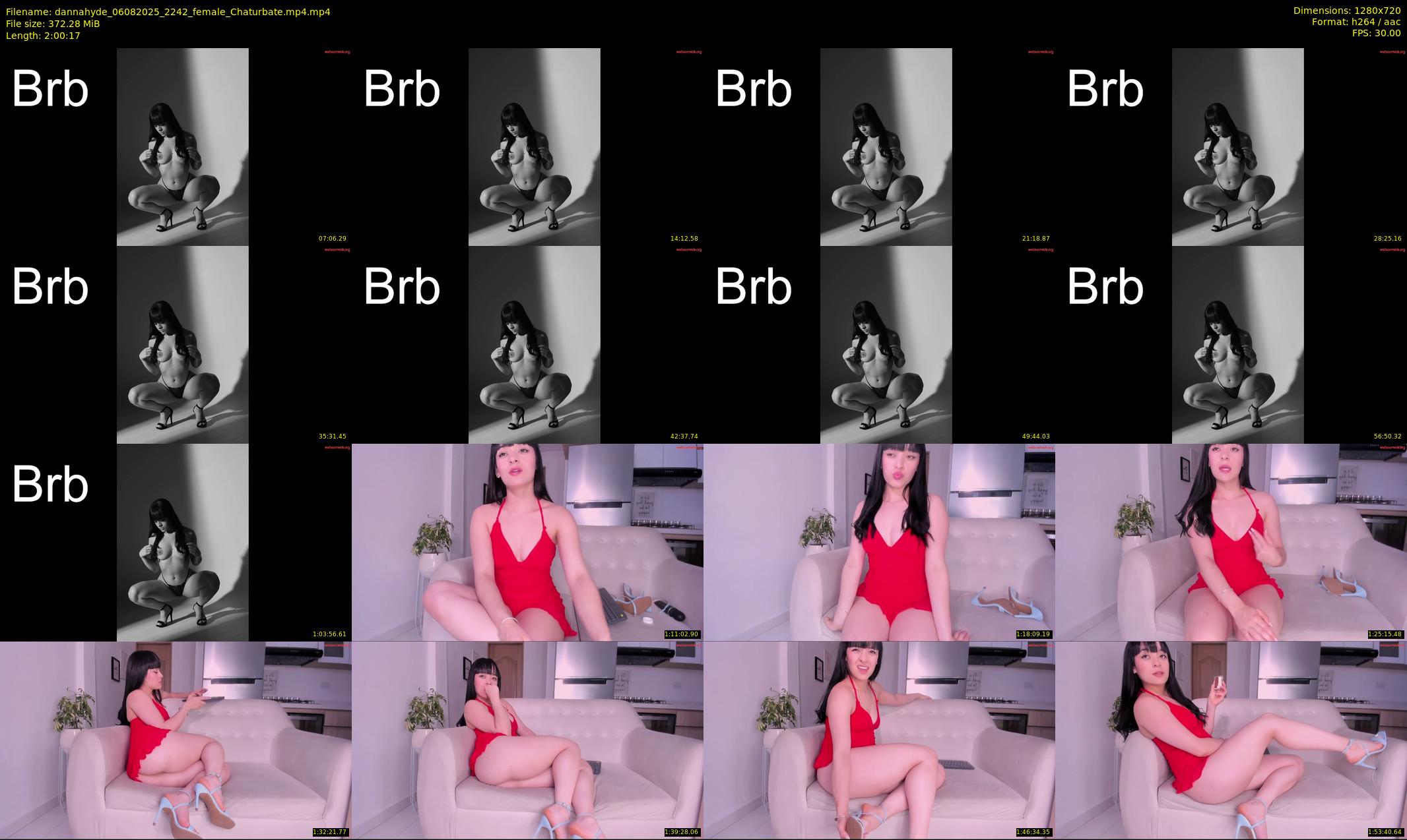 dannahyde — 121 minute Chaturbate female cam show recording, 720p, Aug 6, 2025