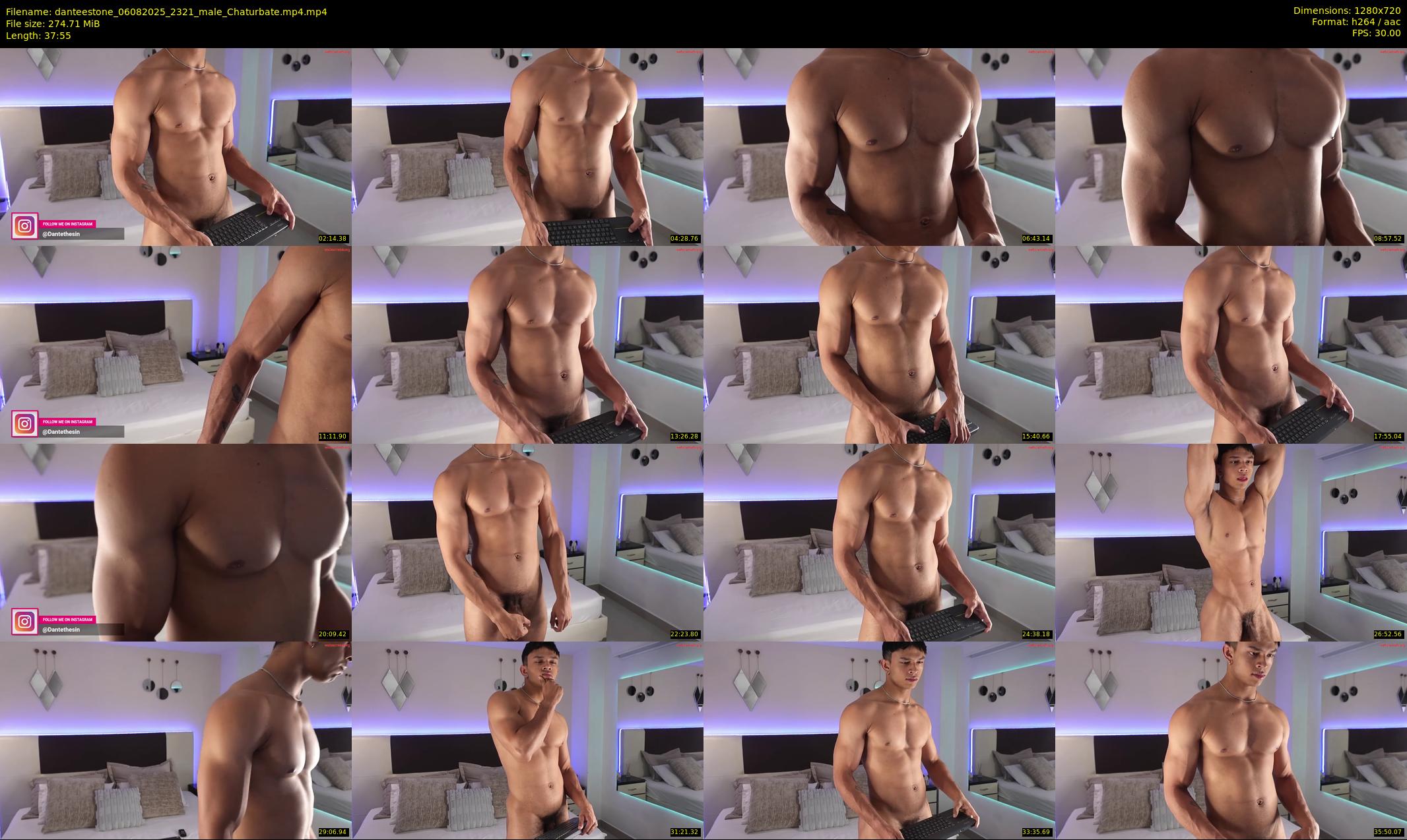 danteestone — 38 minute Chaturbate male cam show recording, 720p, Aug 6, 2025