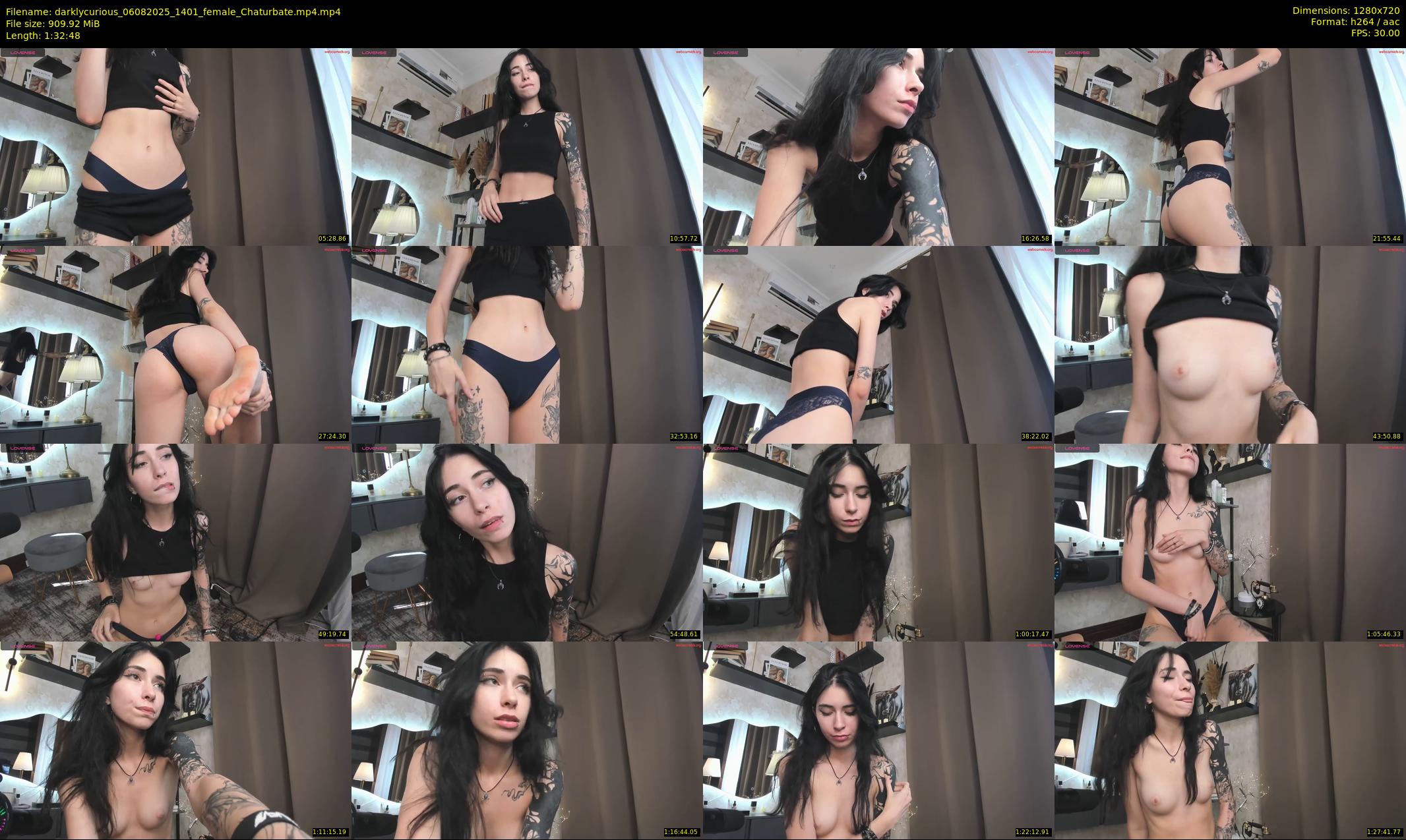 darklycurious — 93 minute Chaturbate female cam show recording, 720p, Aug 6, 2025