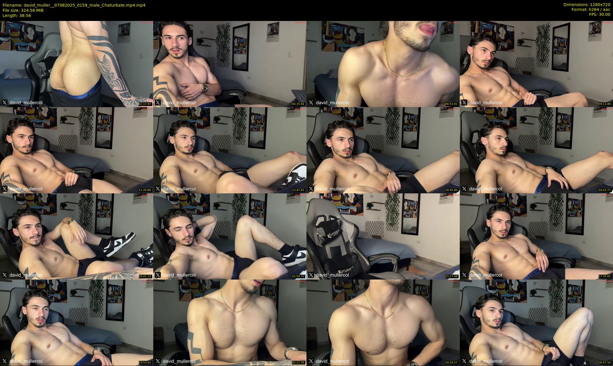 david_muller_ — 39 minute Chaturbate male cam show recording, 720p, Aug 7, 2025