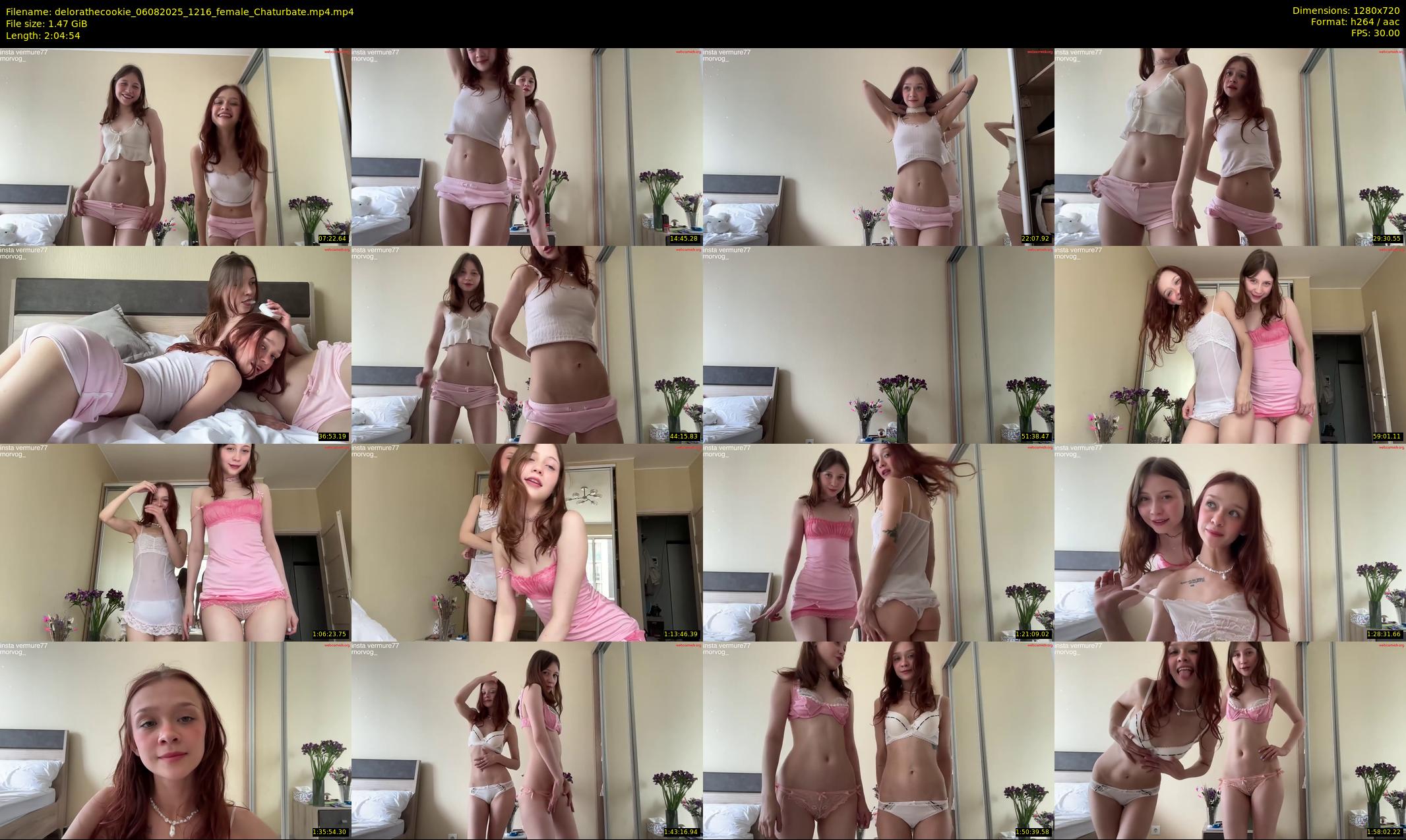 delorathecookie — 125 minute Chaturbate female cam show recording, 720p, Aug 6, 2025
