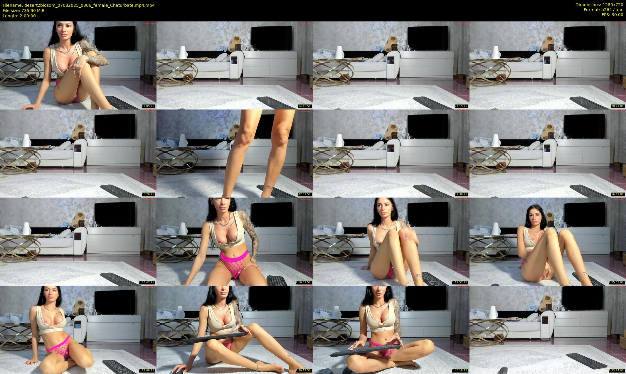 desert2blosom — 120 minute Chaturbate female cam show recording, 720p, Aug 7, 2025
