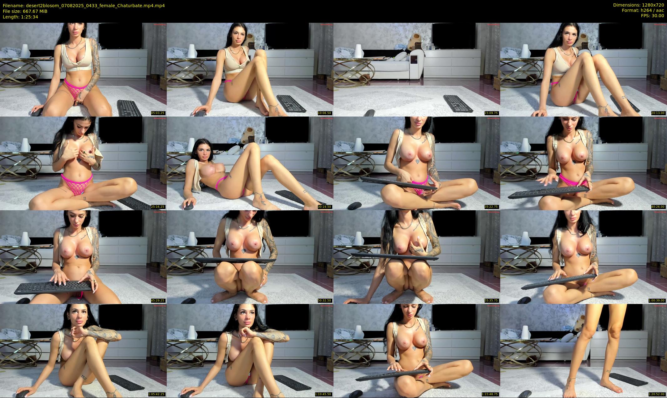 desert2blosom — 86 minute Chaturbate female cam show recording, 720p, Aug 7, 2025
