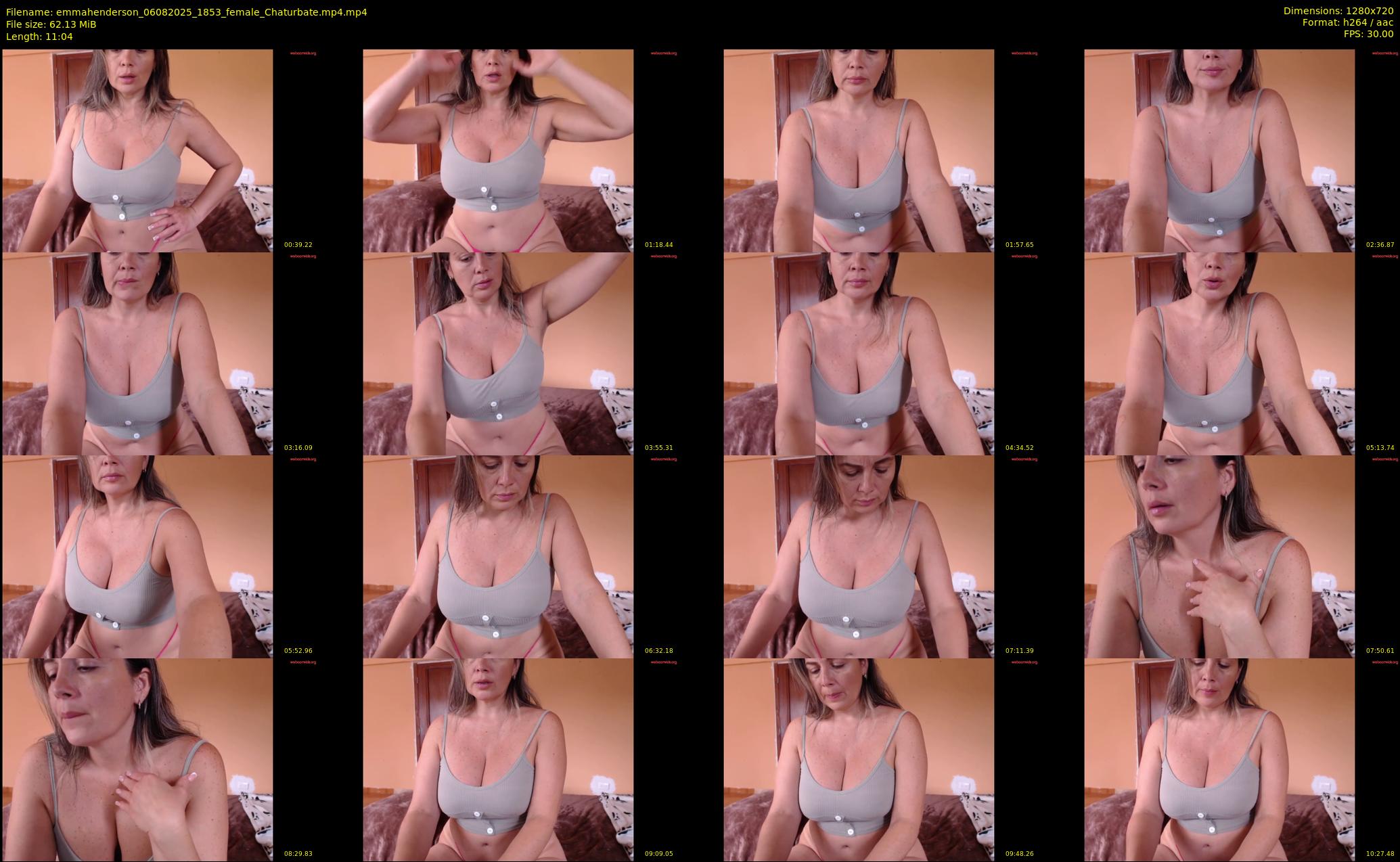 emmahenderson — 12 minute Chaturbate female cam show recording, 720p, Aug 6, 2025