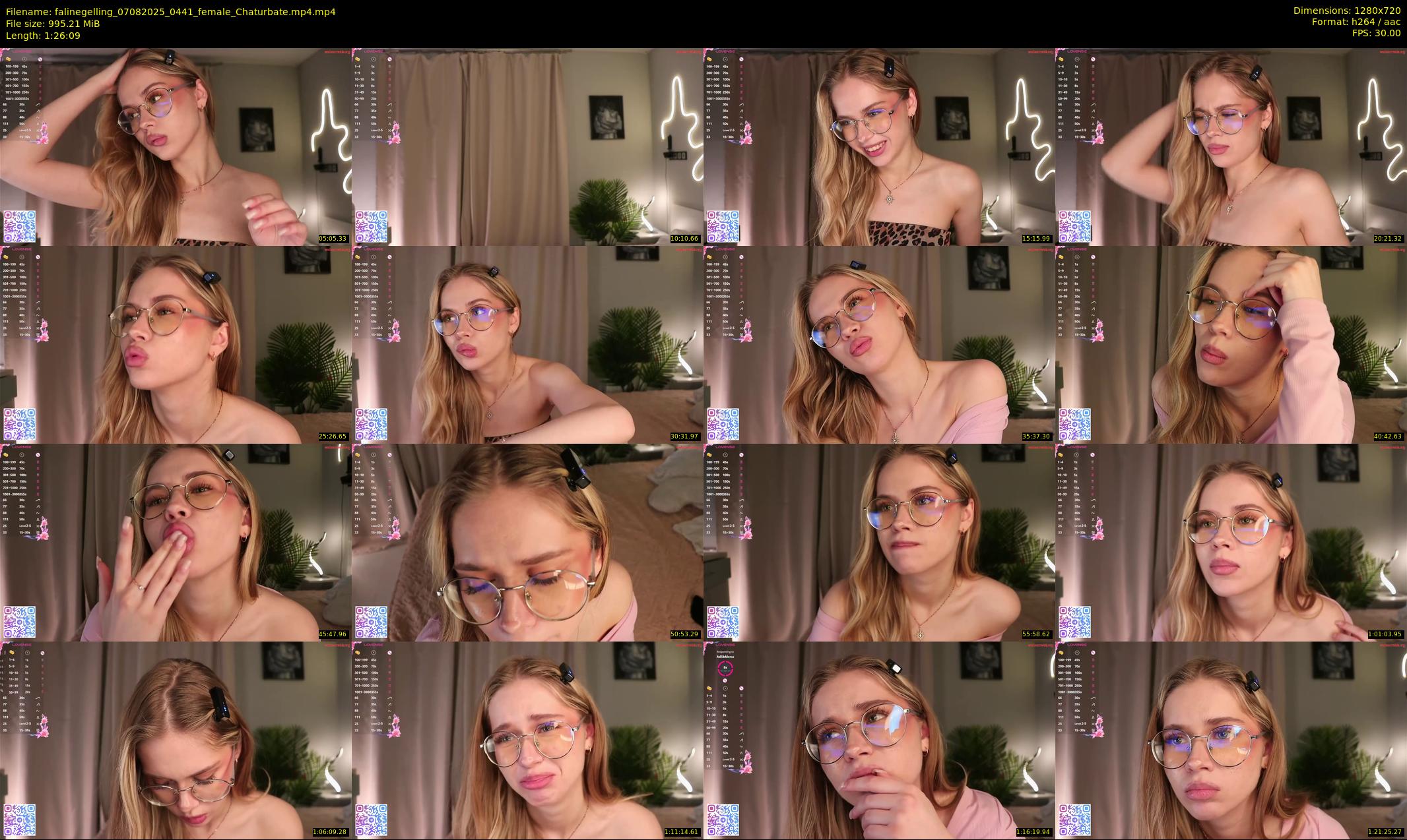 falinegelling — 87 minute Chaturbate female cam show recording, 720p, Aug 7, 2025
