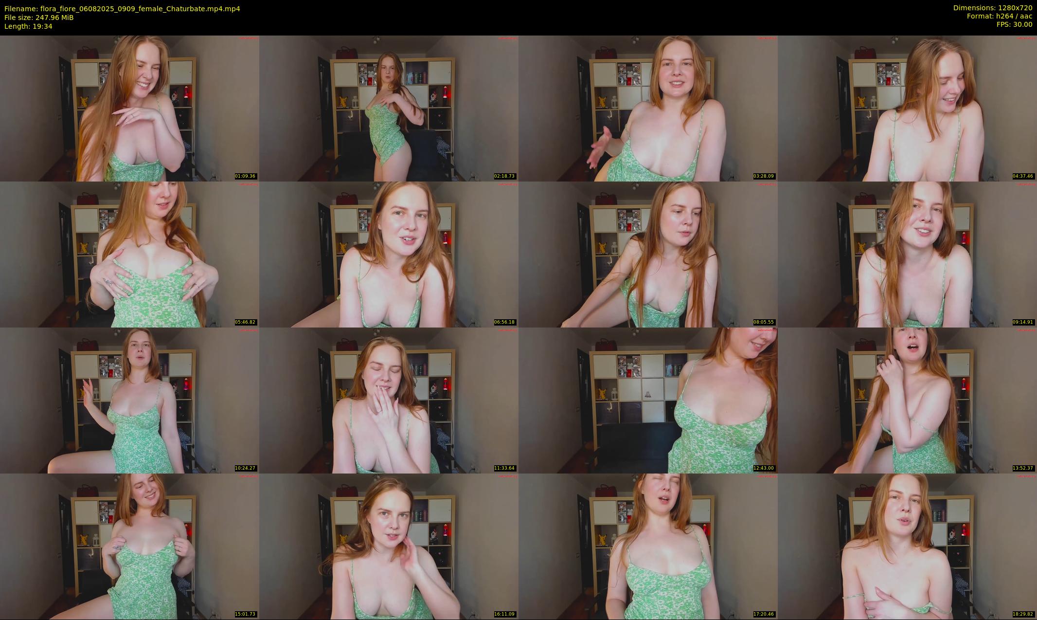 flora_fiore — 20 minute Chaturbate female cam show recording, 720p, Aug 6, 2025