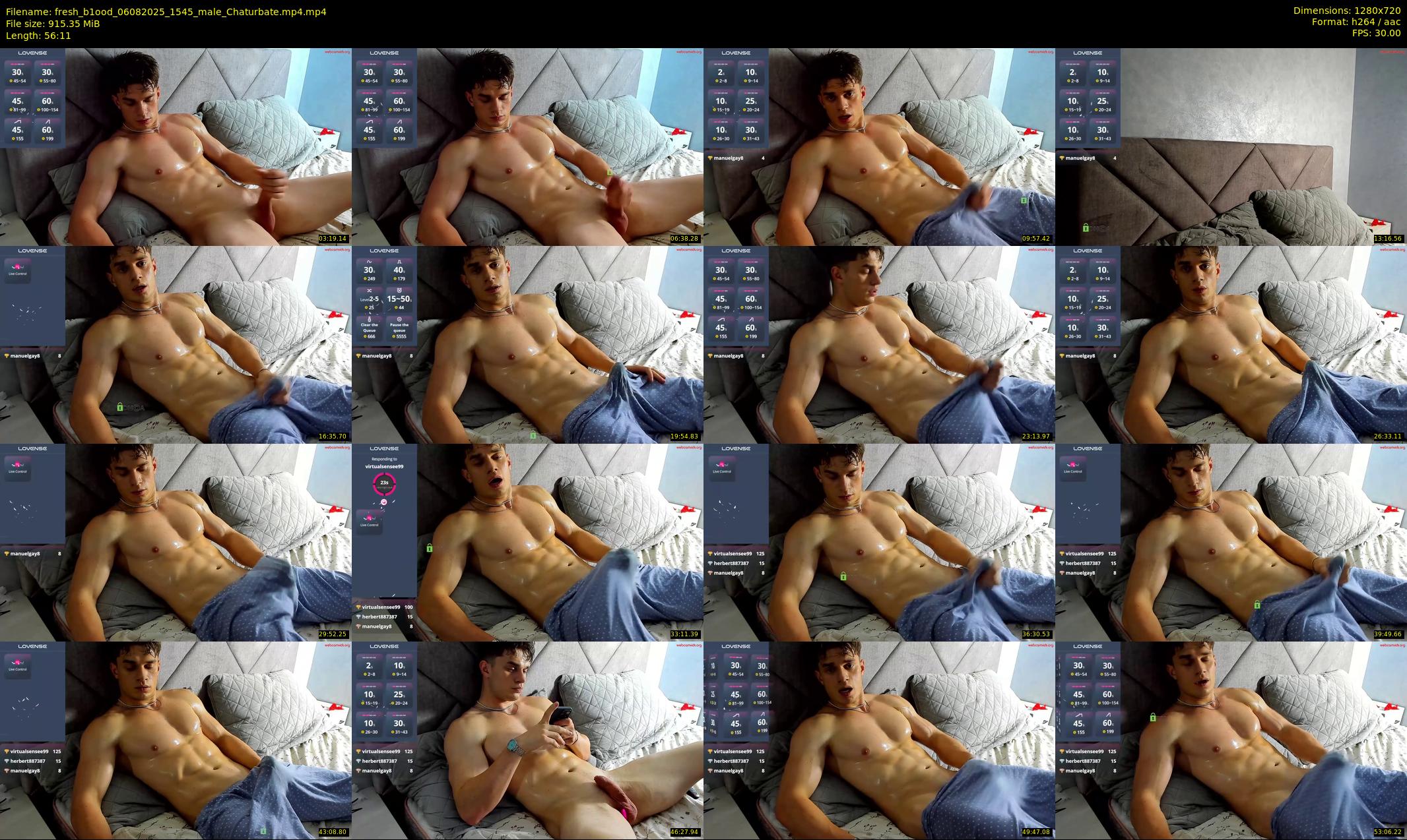 fresh_b1ood — 57 minute Chaturbate male cam show recording, 720p, Aug 6, 2025