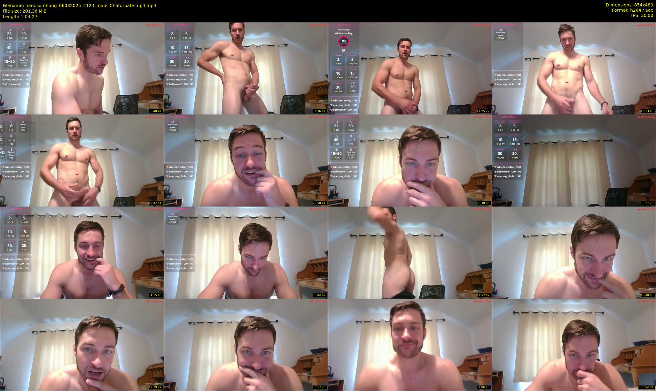 handsumhung — 65 minute Chaturbate male cam show recording, 480p, Aug 6, 2025