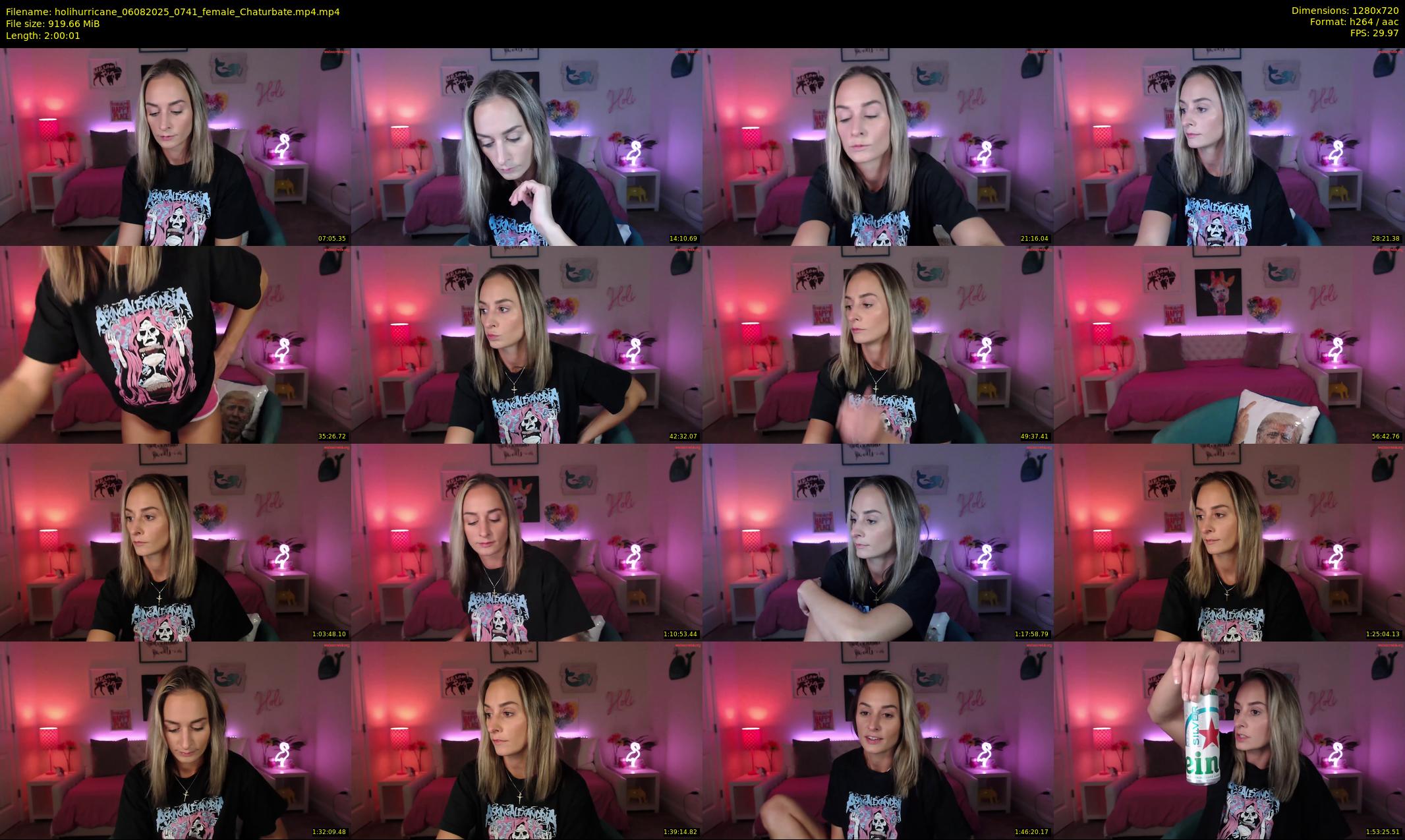 holihurricane — 121 minute Chaturbate female cam show recording, 720p, Aug 6, 2025