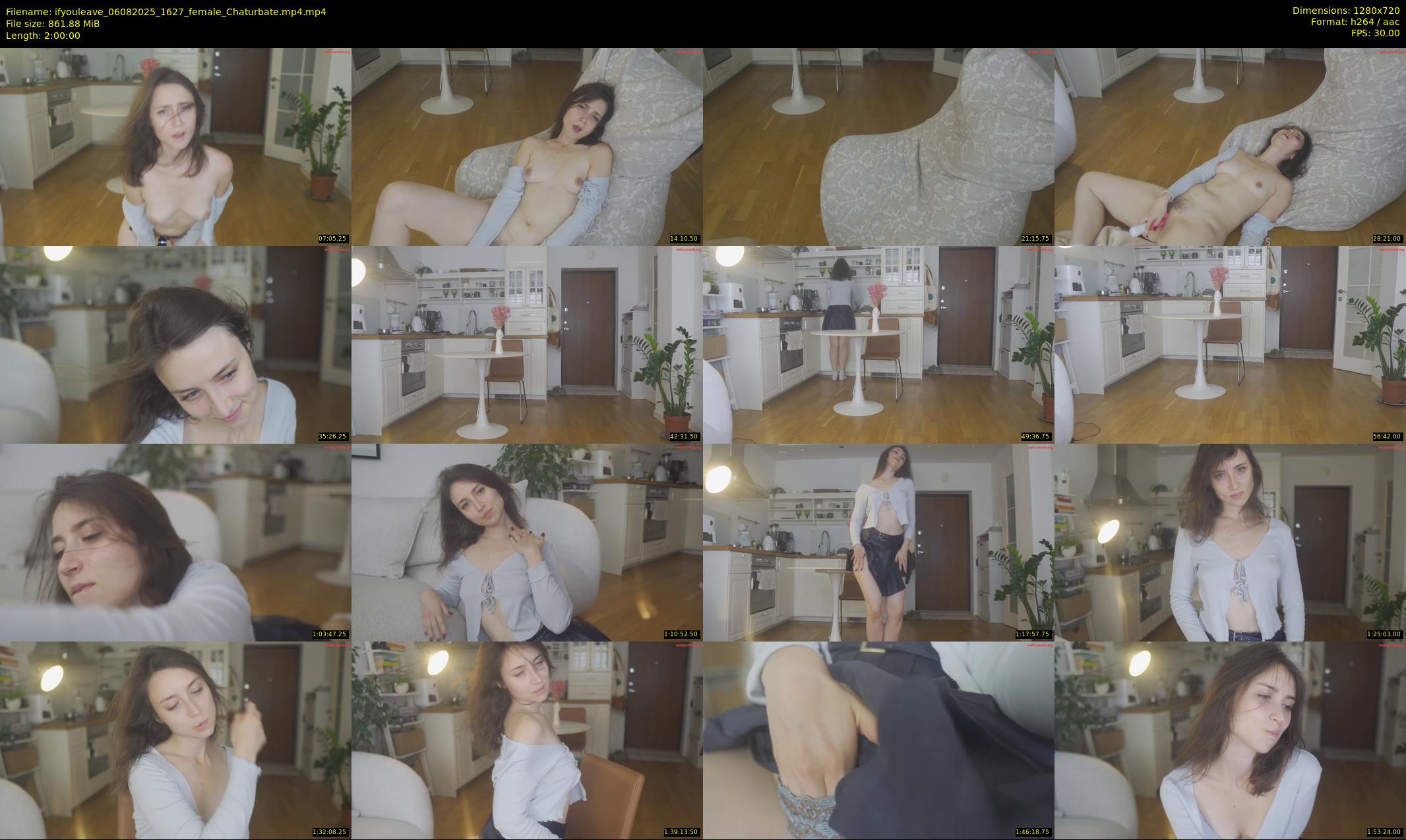 ifyouleave — 120 minute Chaturbate female cam show recording, 720p, Aug 6, 2025