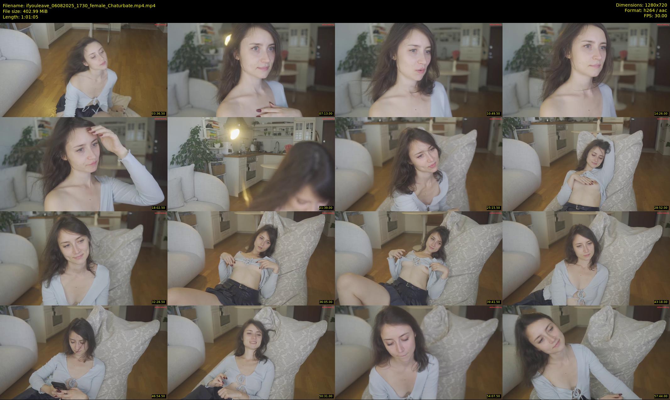 ifyouleave — 62 minute Chaturbate female cam show recording, 720p, Aug 6, 2025