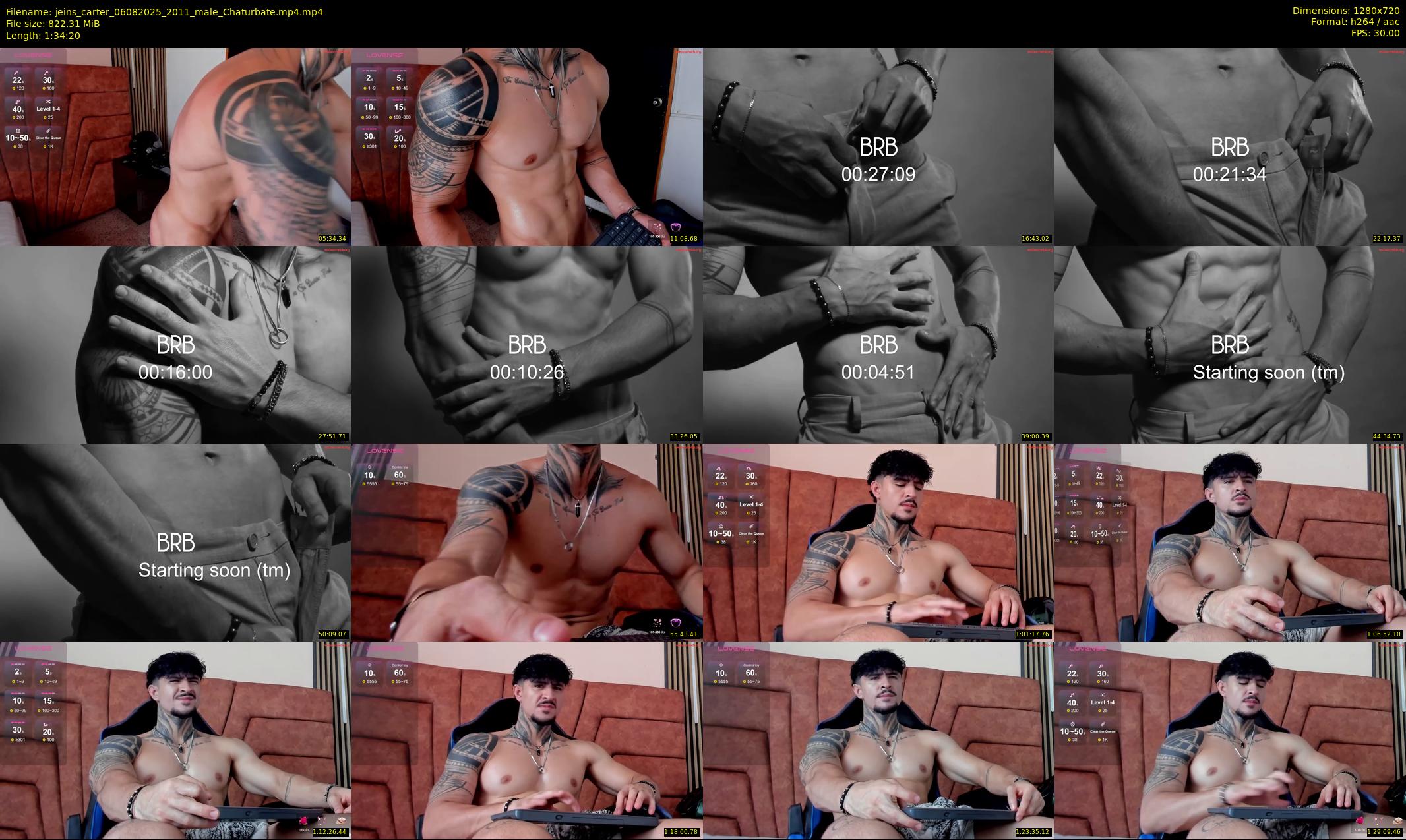 jeins_carter — 95 minute Chaturbate male cam show recording, 720p, Aug 6, 2025