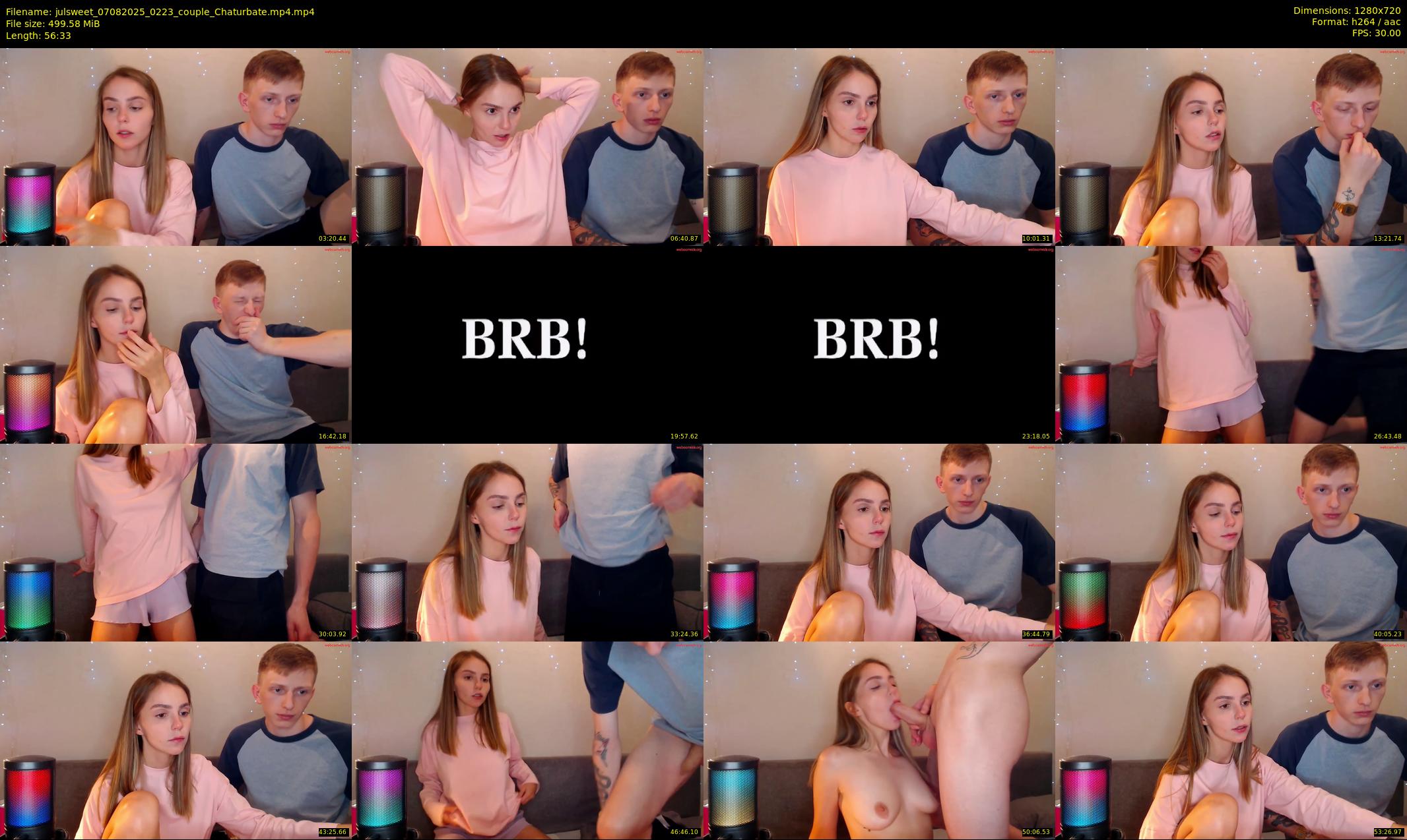 julsweet — 57 minute Chaturbate male cam show recording, 720p, Aug 7, 2025