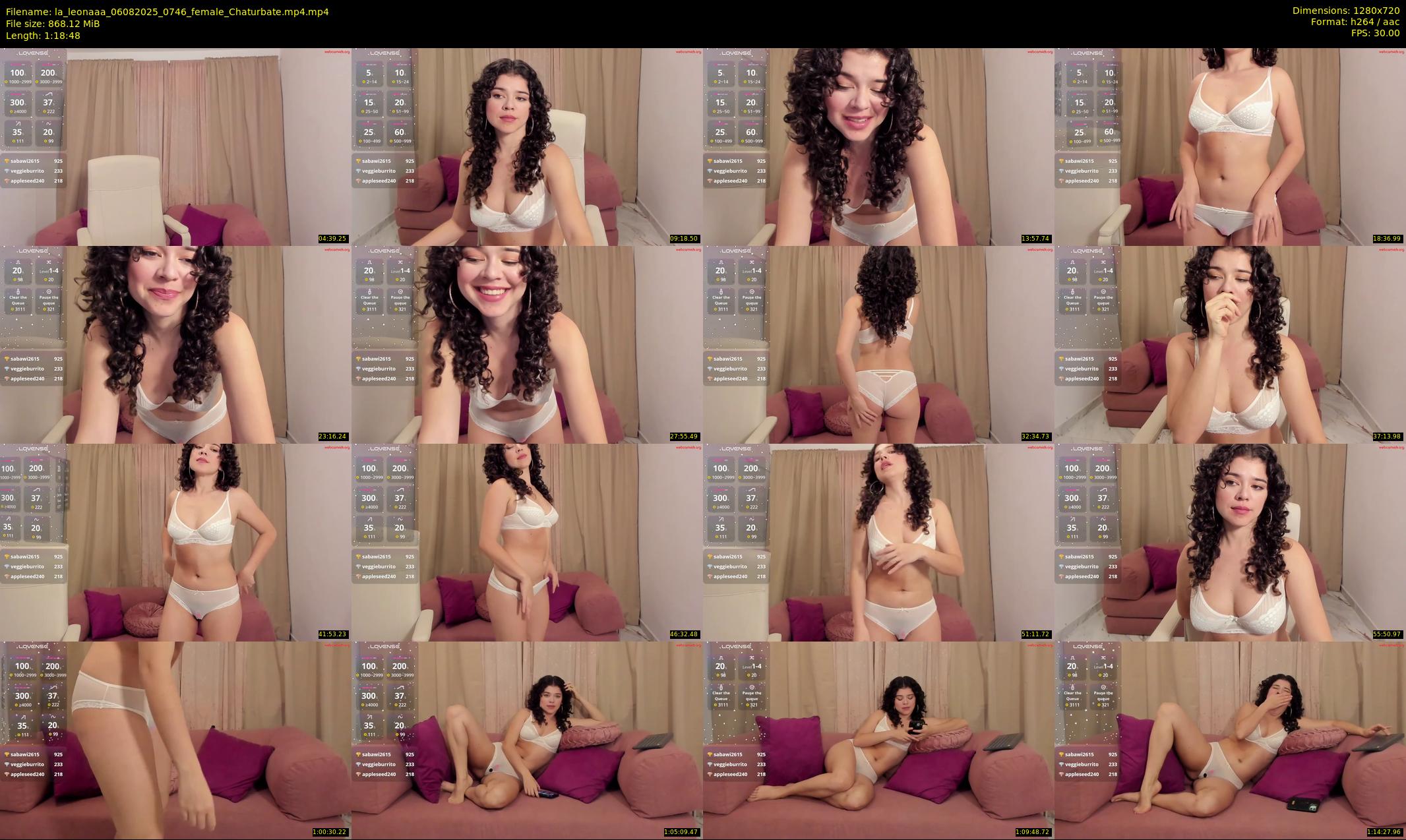 la_leonaaa — 79 minute Chaturbate female cam show recording, 720p, Aug 6, 2025