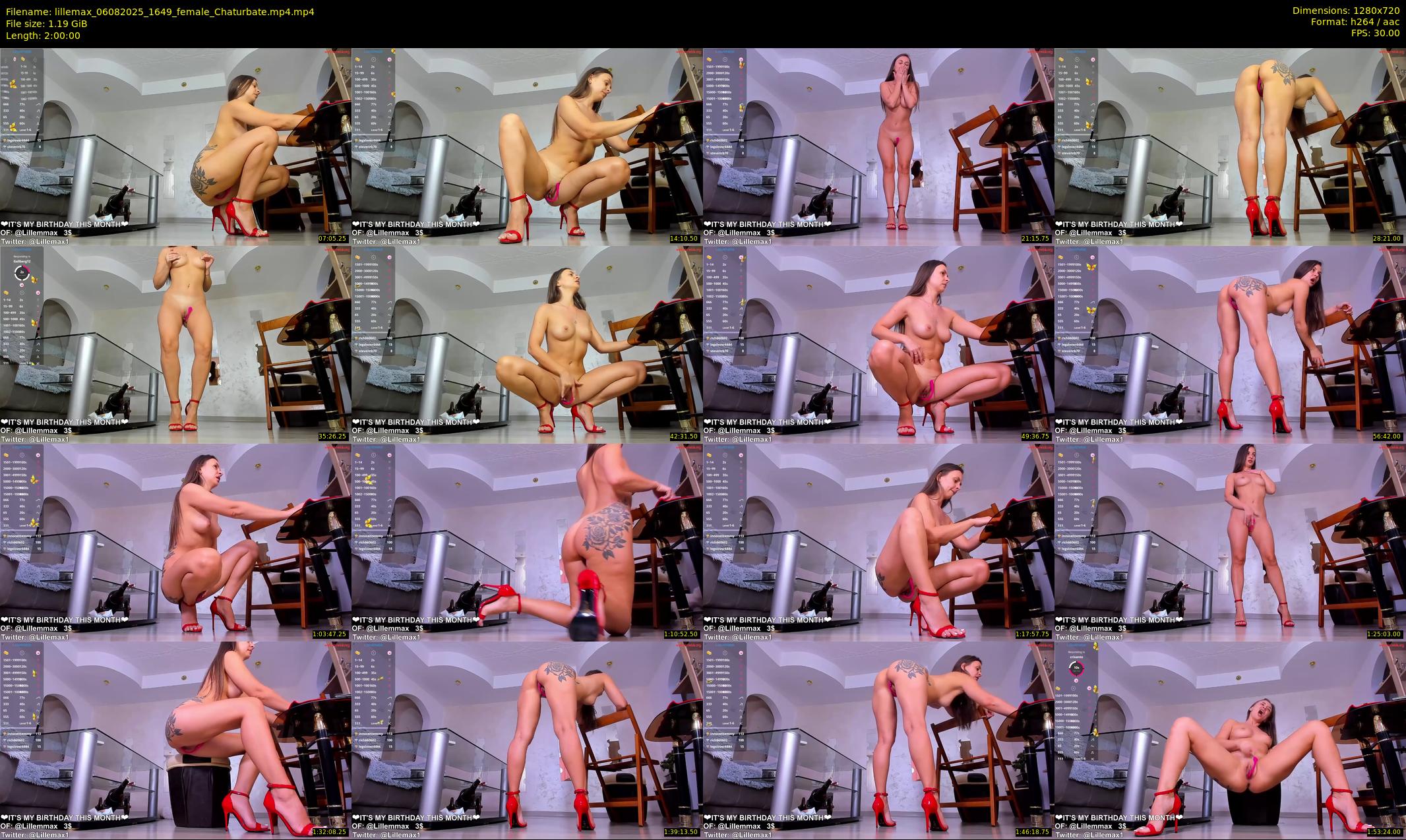 lillemax — 120 minute Chaturbate female cam show recording, 720p, Aug 6, 2025