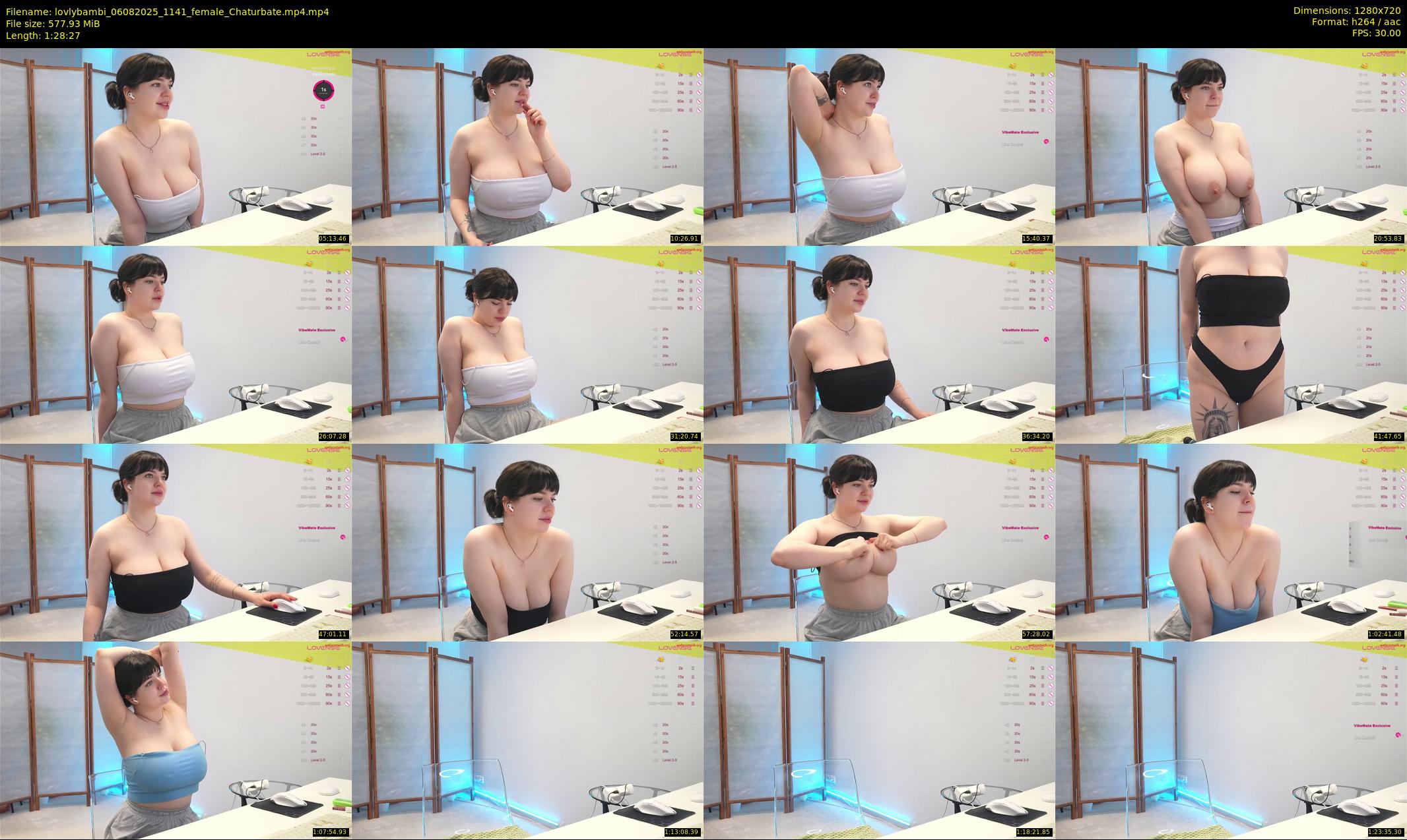 lovlybambi — 89 minute Chaturbate female cam show recording, 720p, Aug 6, 2025