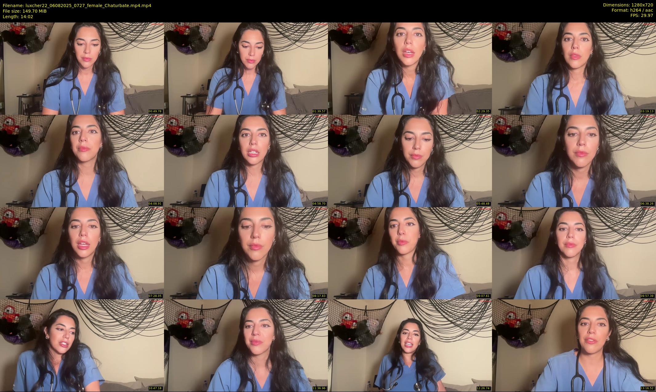 luxcher22 — 15 minute Chaturbate female cam show recording, 720p, Aug 6, 2025