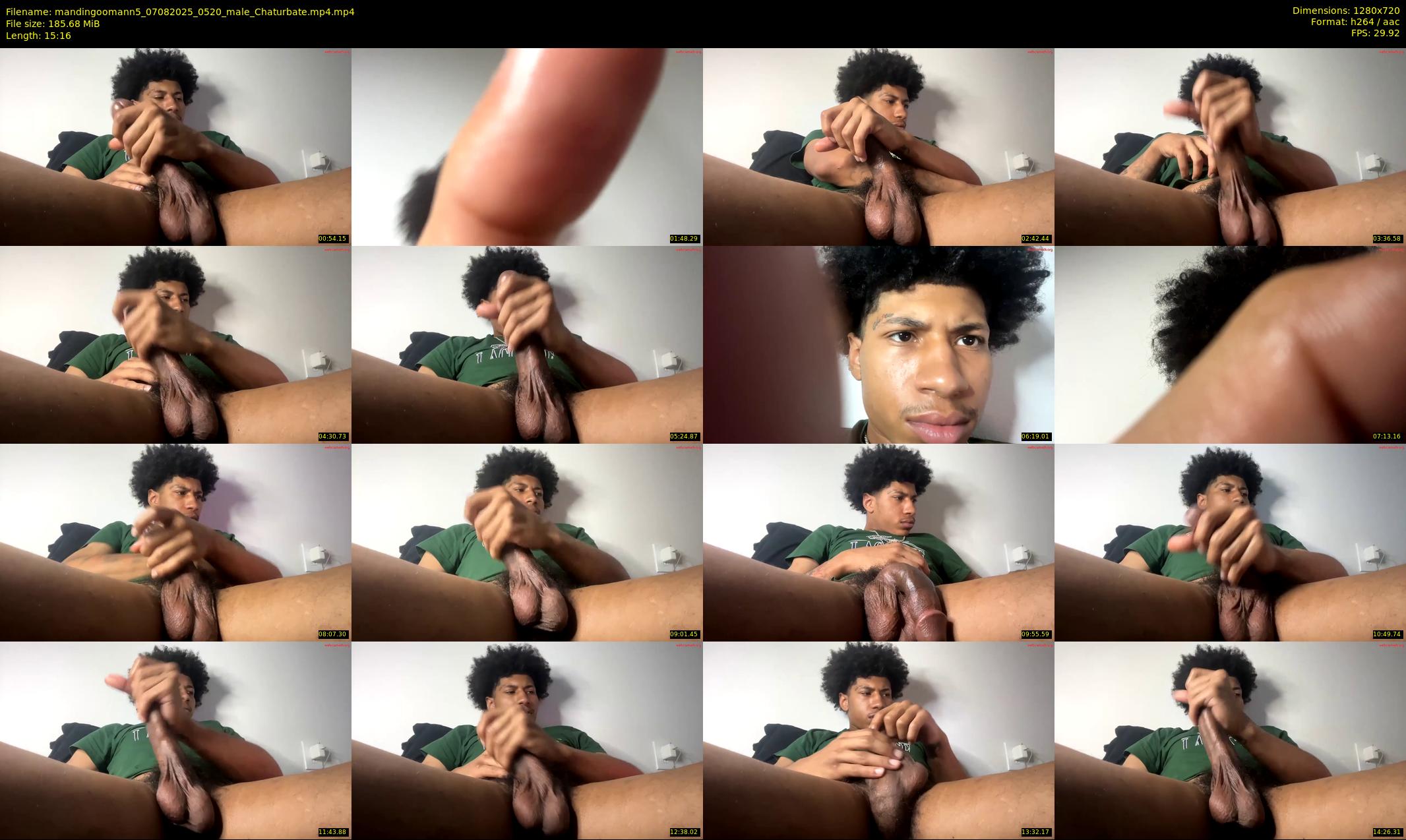 mandingoomann5 — 16 minute Chaturbate male cam show recording, 720p, Aug 7, 2025