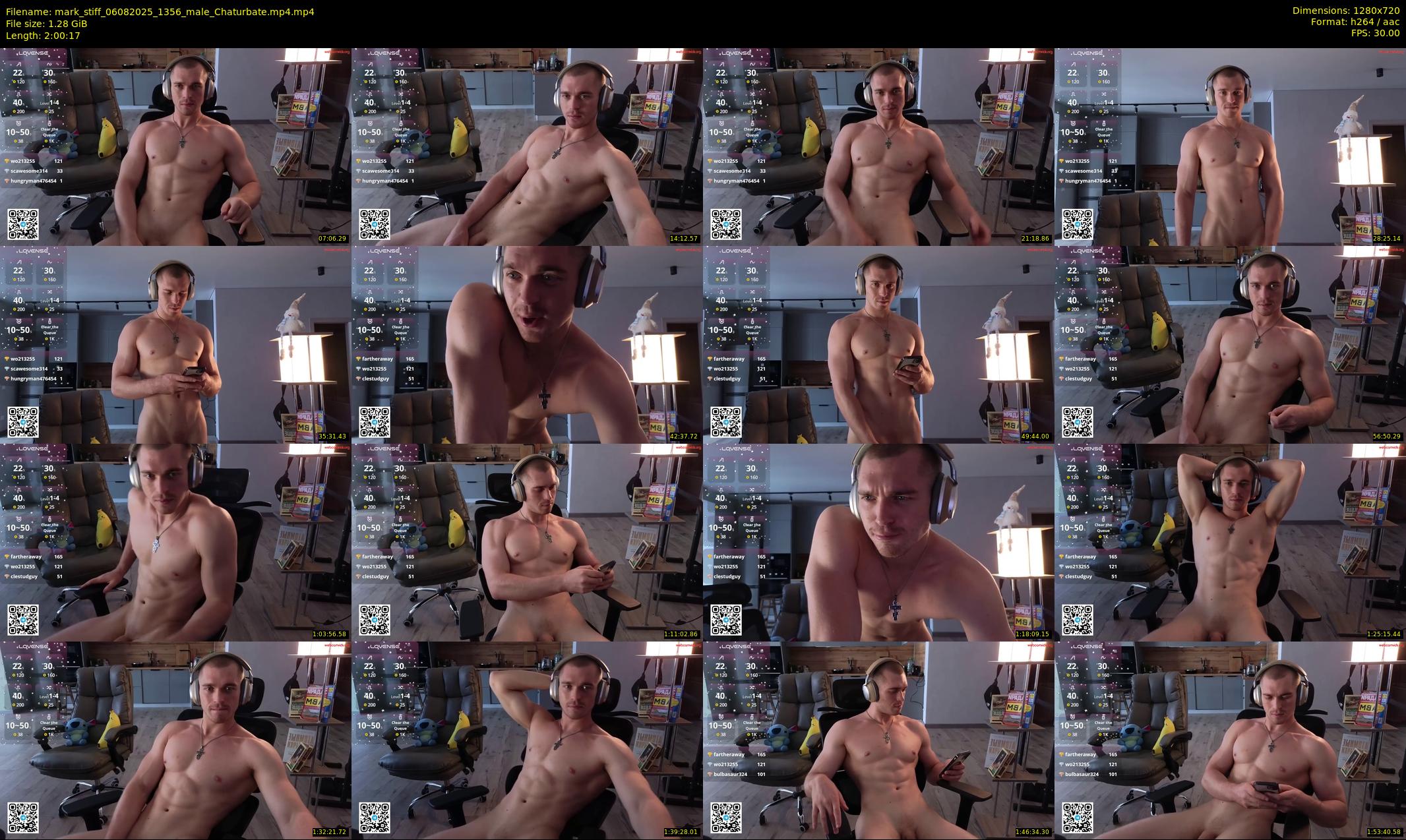 mark_stiff — 121 minute Chaturbate male cam show recording, 720p, Aug 6, 2025