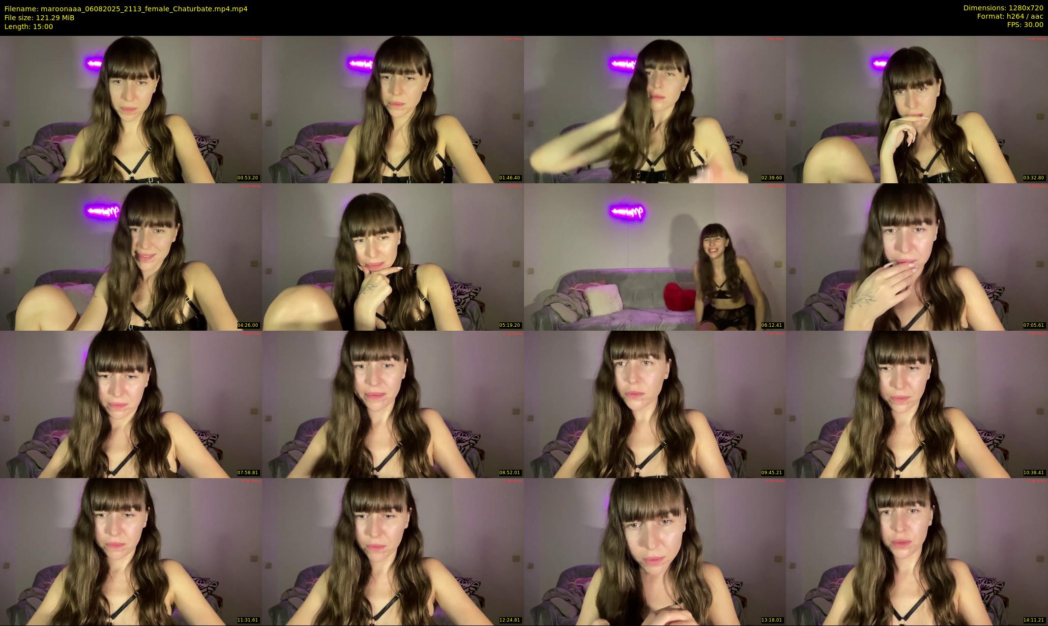 maroonaaa — 15 minute Chaturbate female cam show recording, 720p, Aug 6, 2025