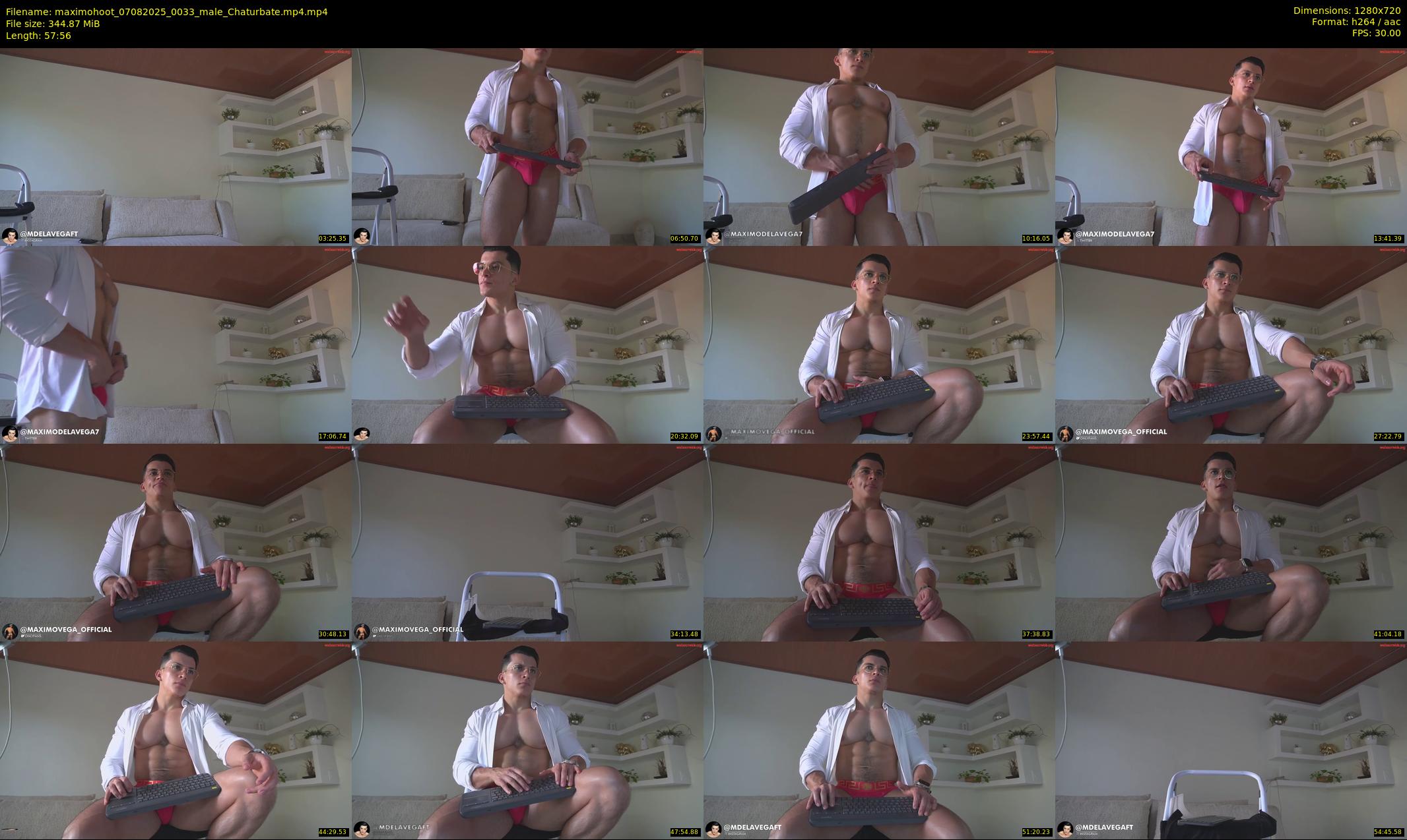 maximohoot — 58 minute Chaturbate male cam show recording, 720p, Aug 7, 2025