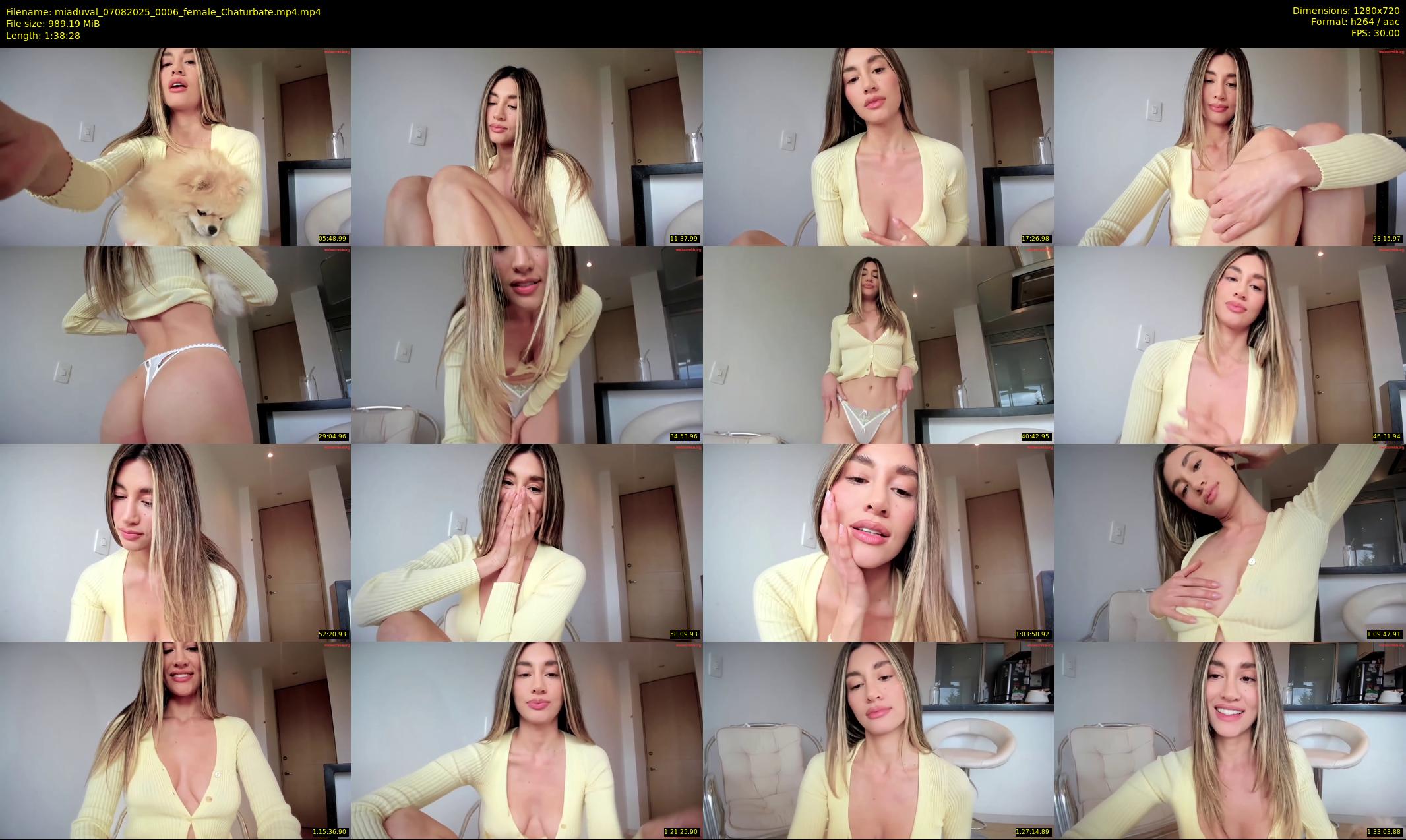 miaduval — 99 minute Chaturbate female cam show recording, 720p, Aug 7, 2025