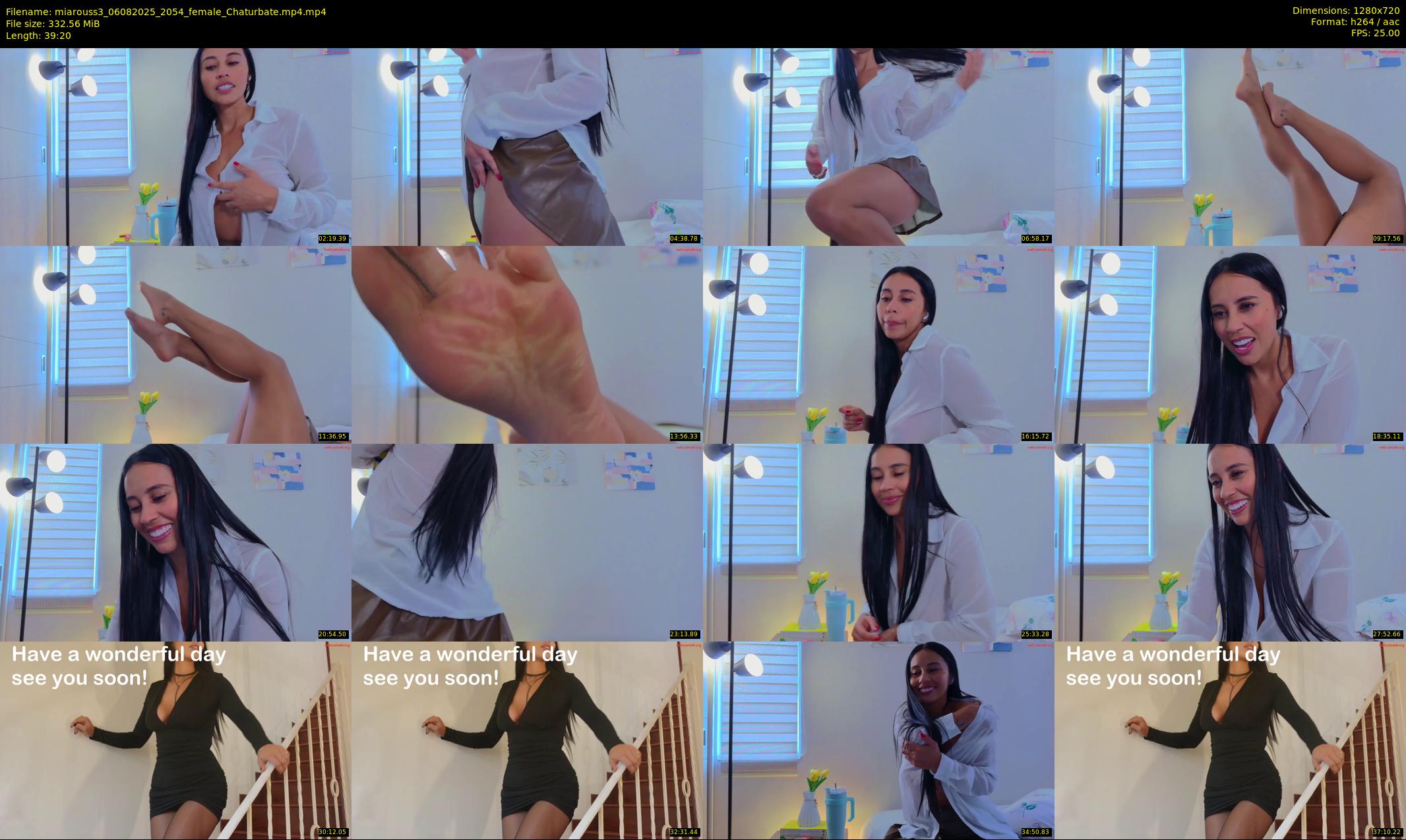 miarouss3 — 40 minute Chaturbate female cam show recording, 720p, Aug 6, 2025
