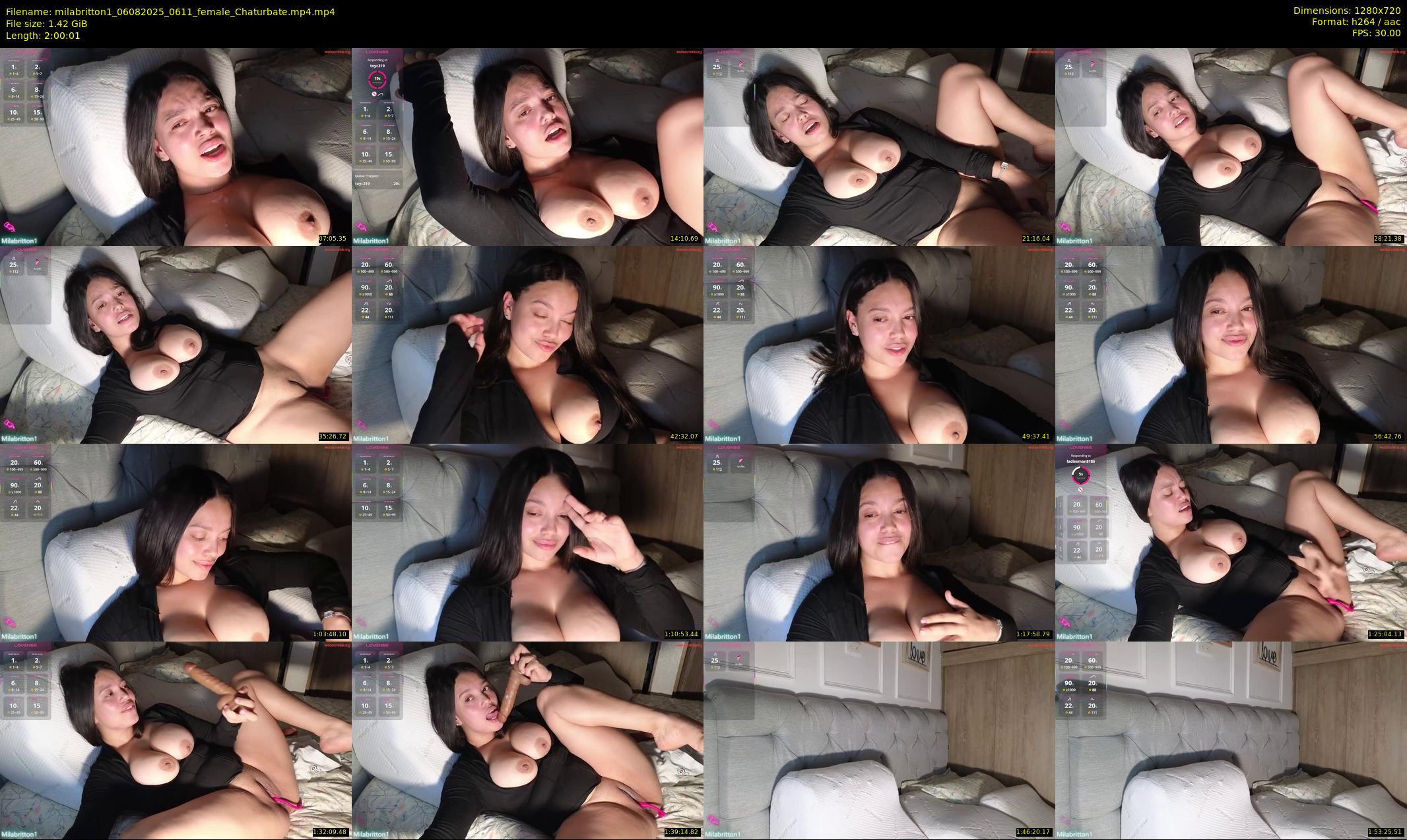 milabritton1 — 121 minute Chaturbate female cam show recording, 720p, Aug 6, 2025