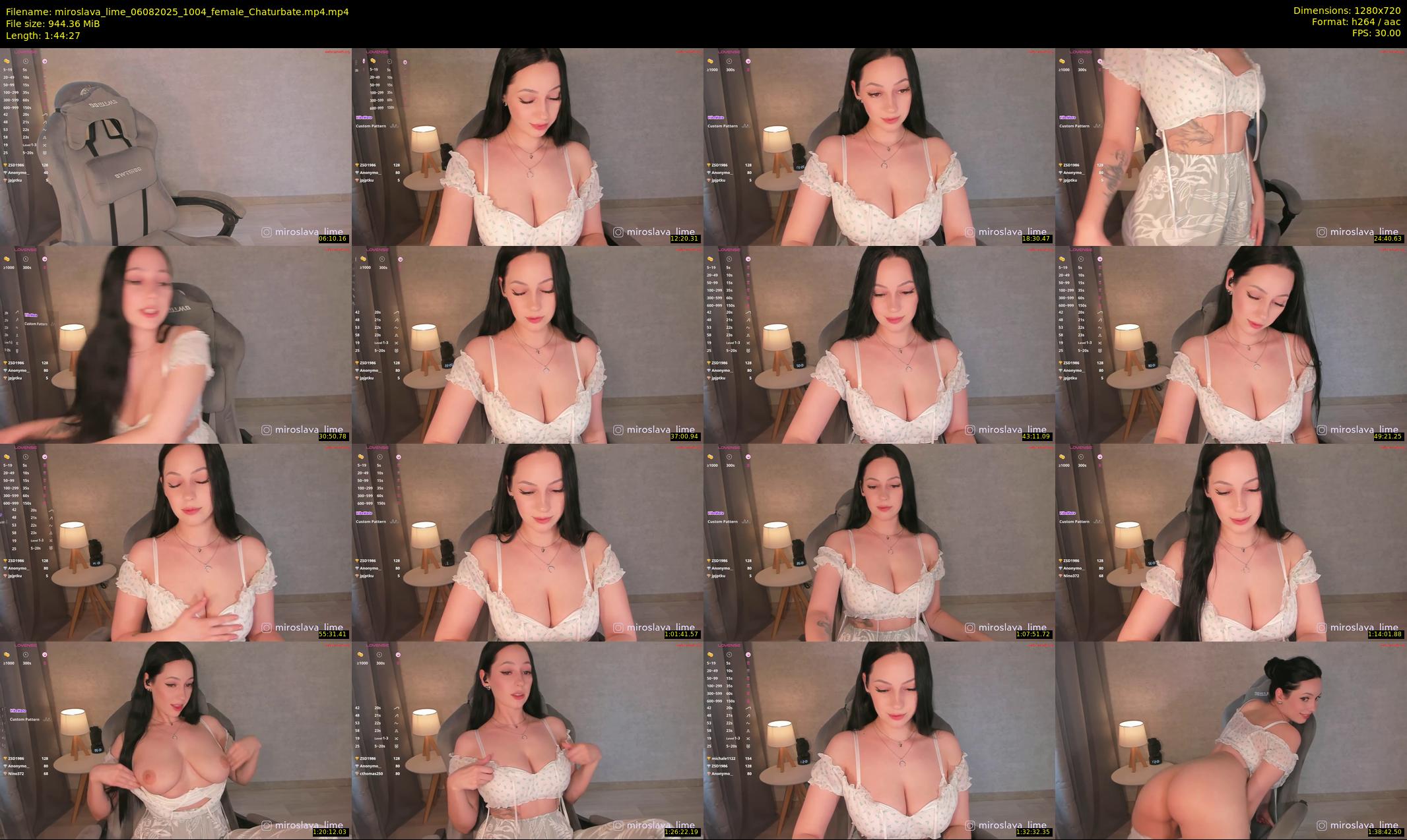 miroslava_lime — 105 minute Chaturbate female cam show recording, 720p, Aug 6, 2025