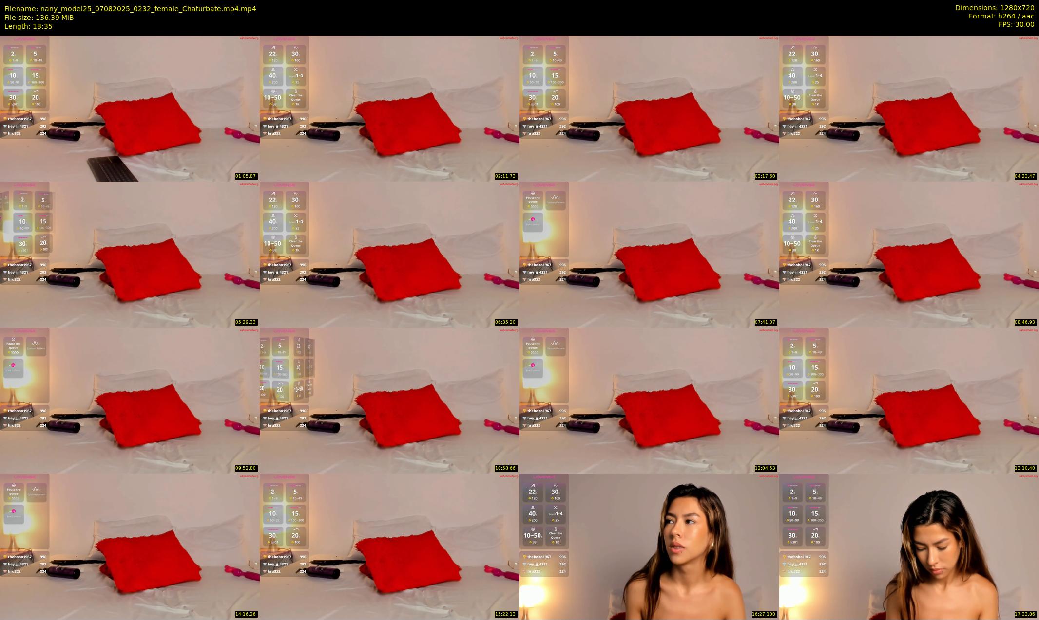 nany_model25 — 19 minute Chaturbate female cam show recording, 720p, Aug 7, 2025