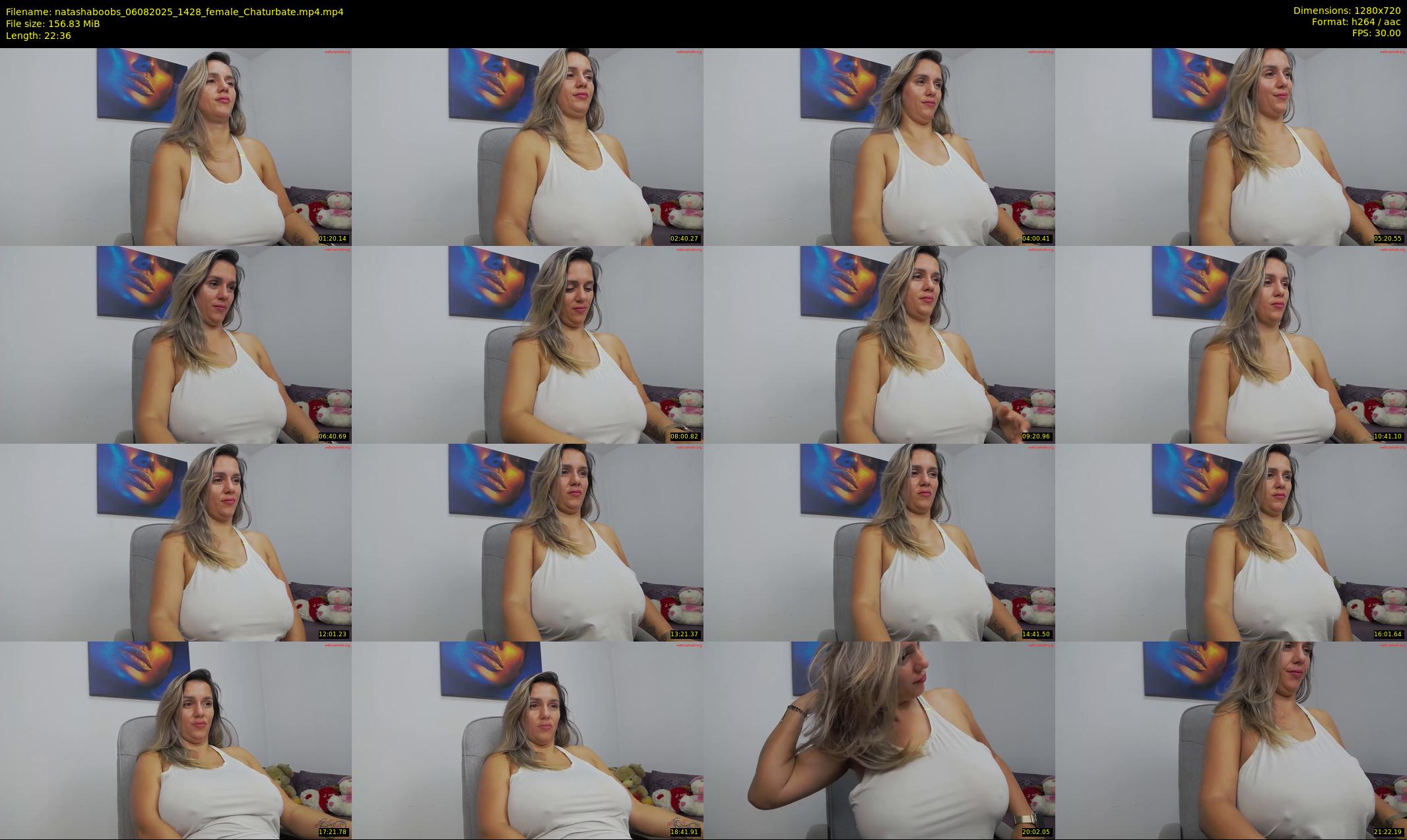 natashaboobs — 23 minute Chaturbate female cam show recording, 720p, Aug 6, 2025