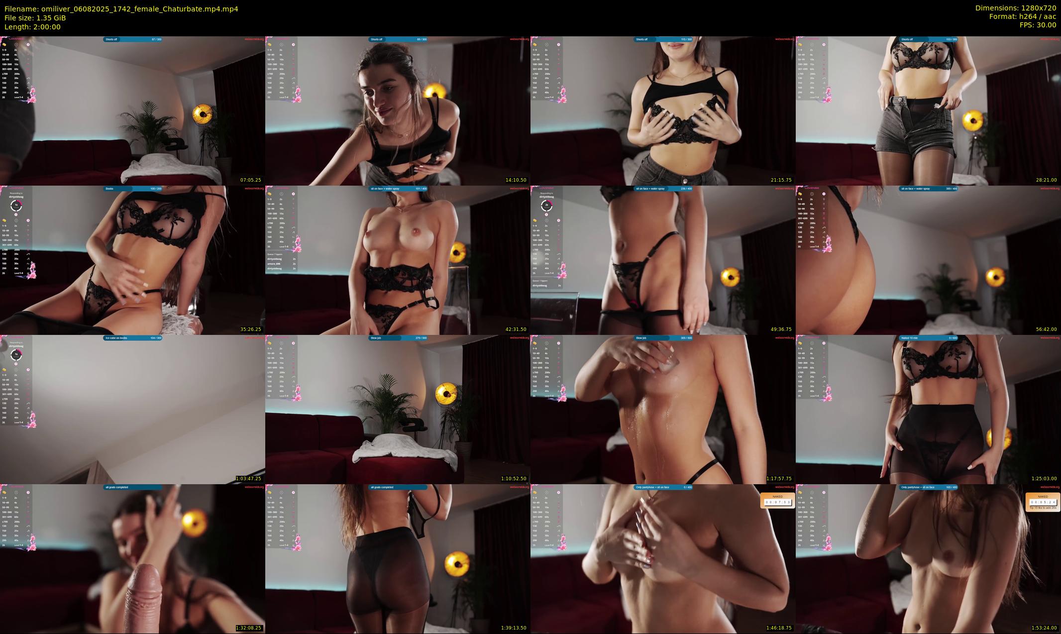 omiliver — 120 minute Chaturbate female cam show recording, 720p, Aug 6, 2025