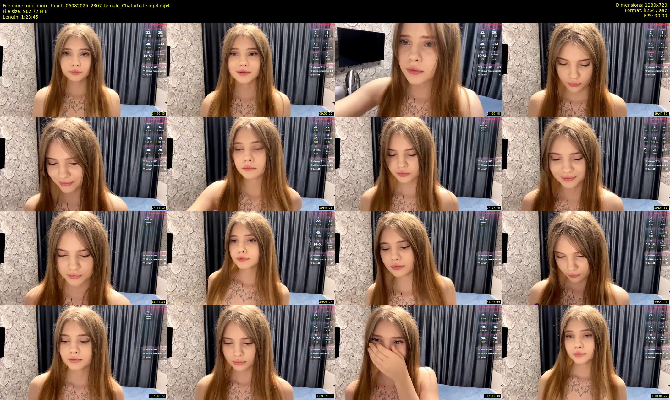 one_more_touch — 84 minute Chaturbate female cam show recording, 720p, Aug 6, 2025