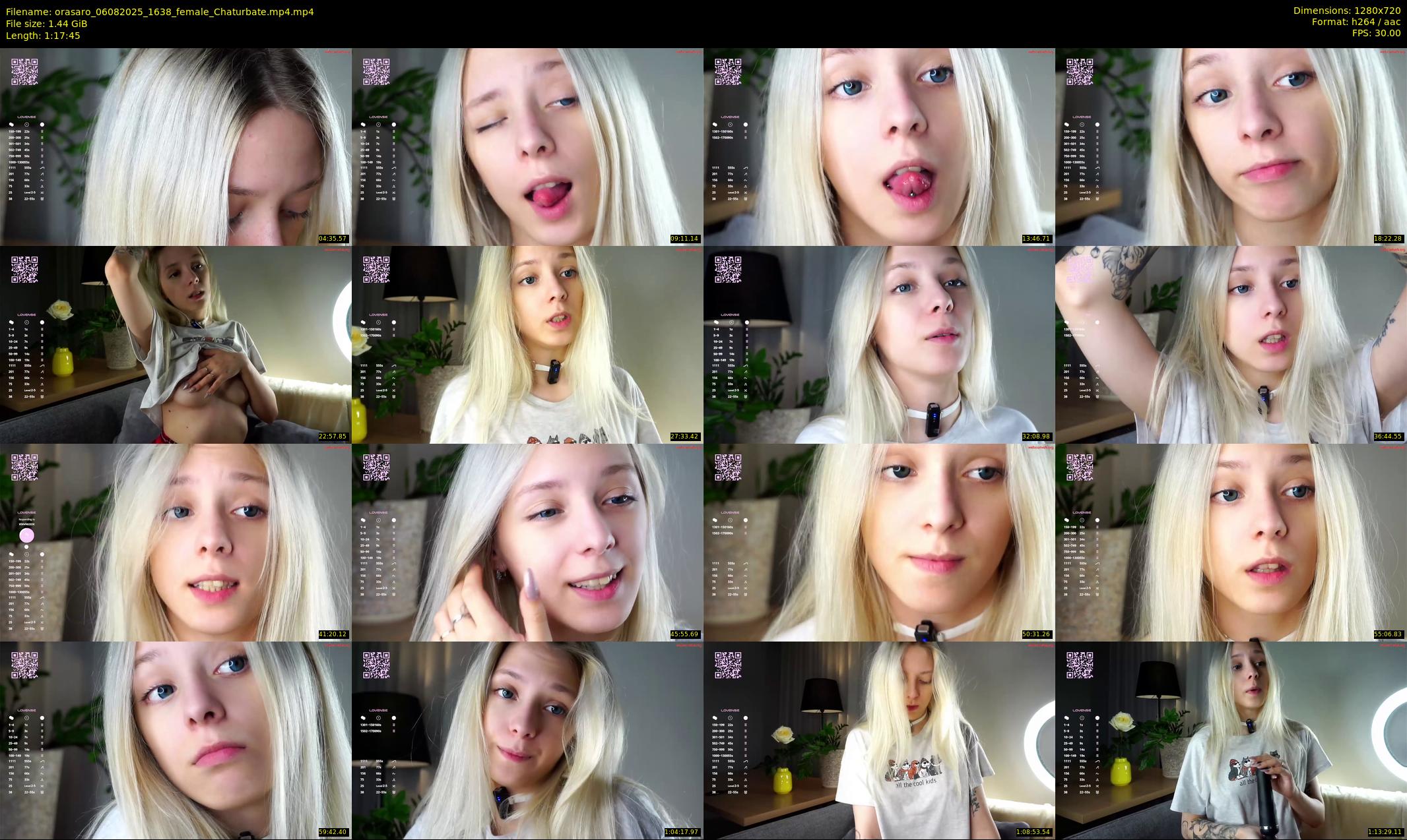 orasaro — 78 minute Chaturbate female cam show recording, 720p, Aug 6, 2025