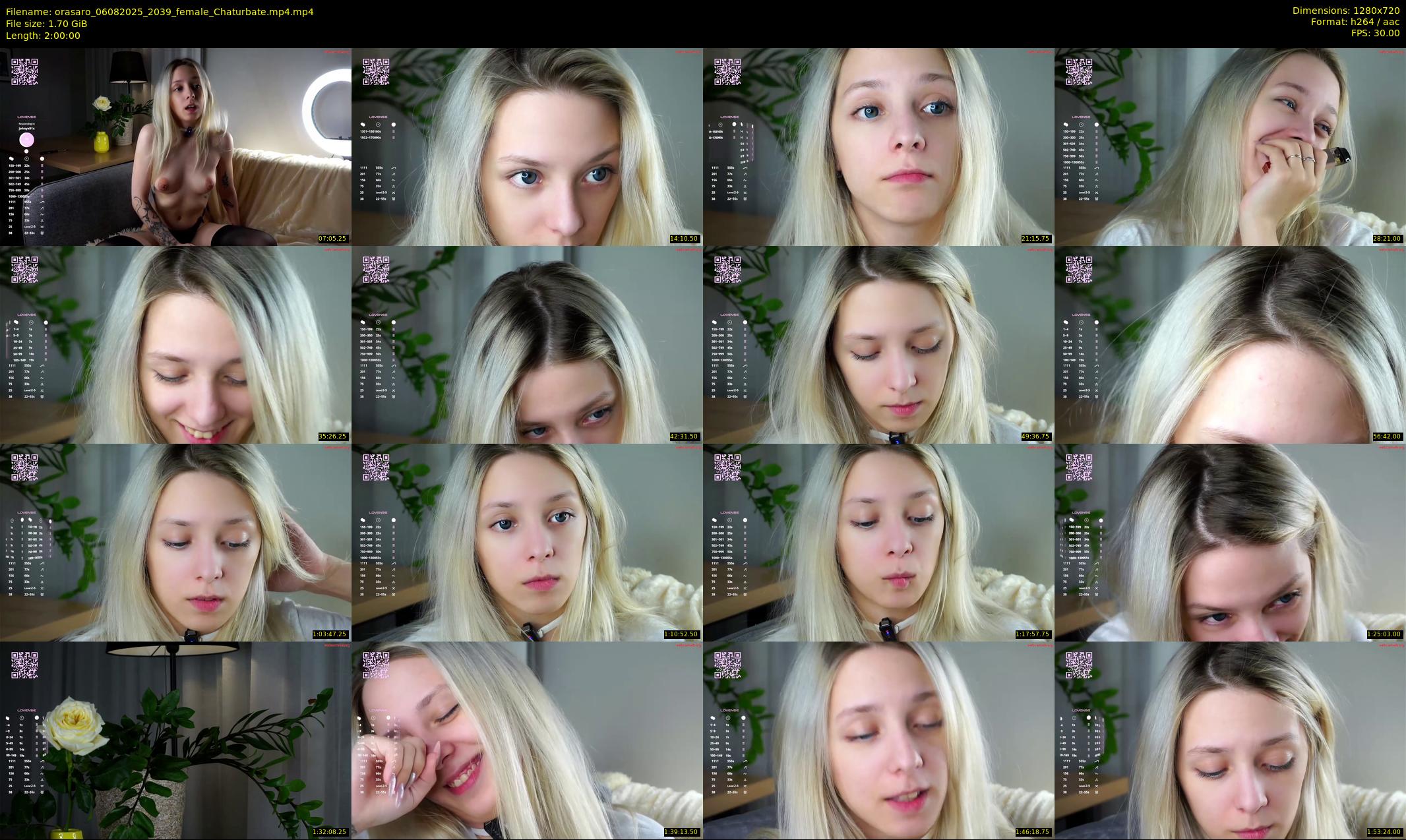 orasaro — 120 minute Chaturbate female cam show recording, 720p, Aug 6, 2025
