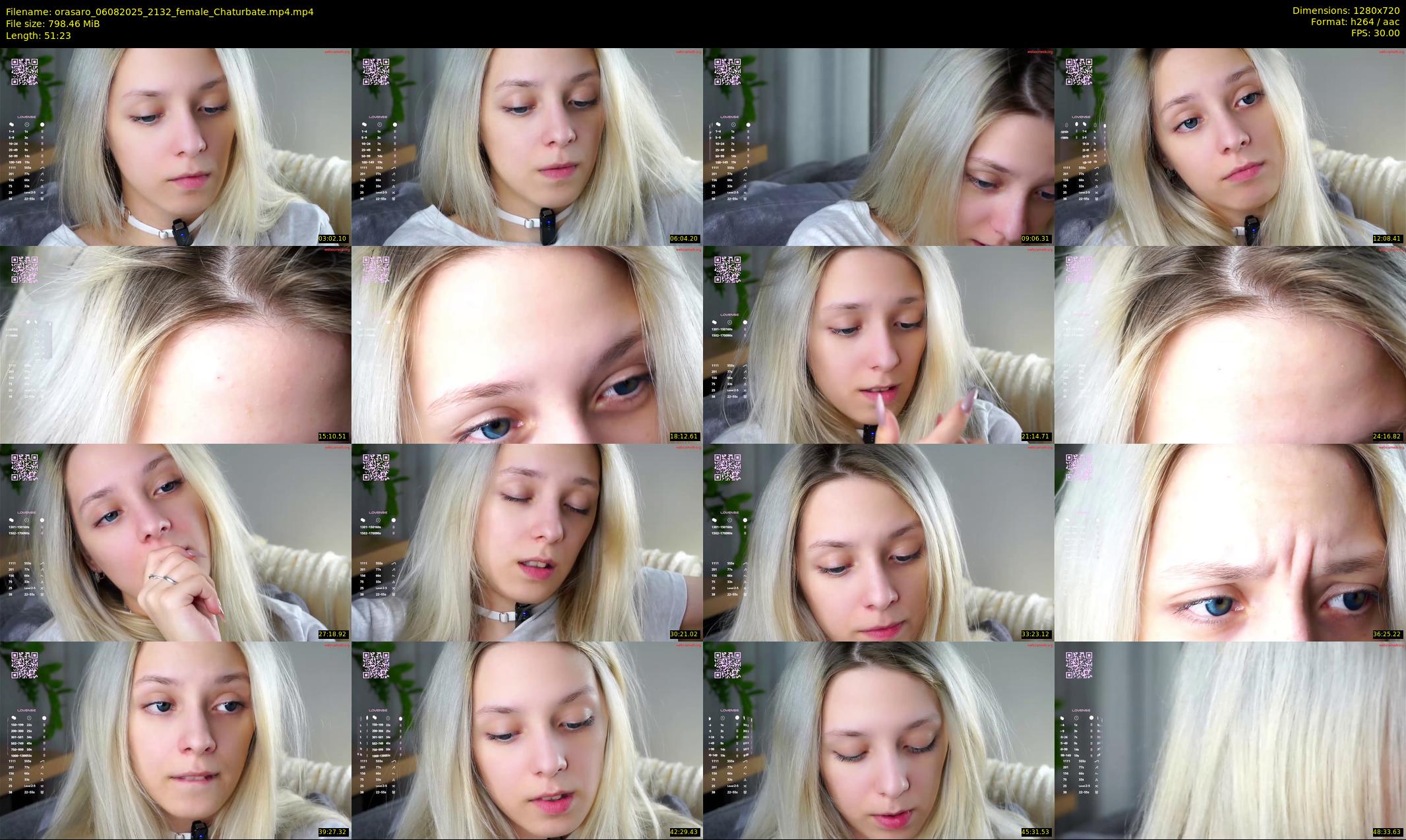orasaro — 52 minute Chaturbate female cam show recording, 720p, Aug 6, 2025