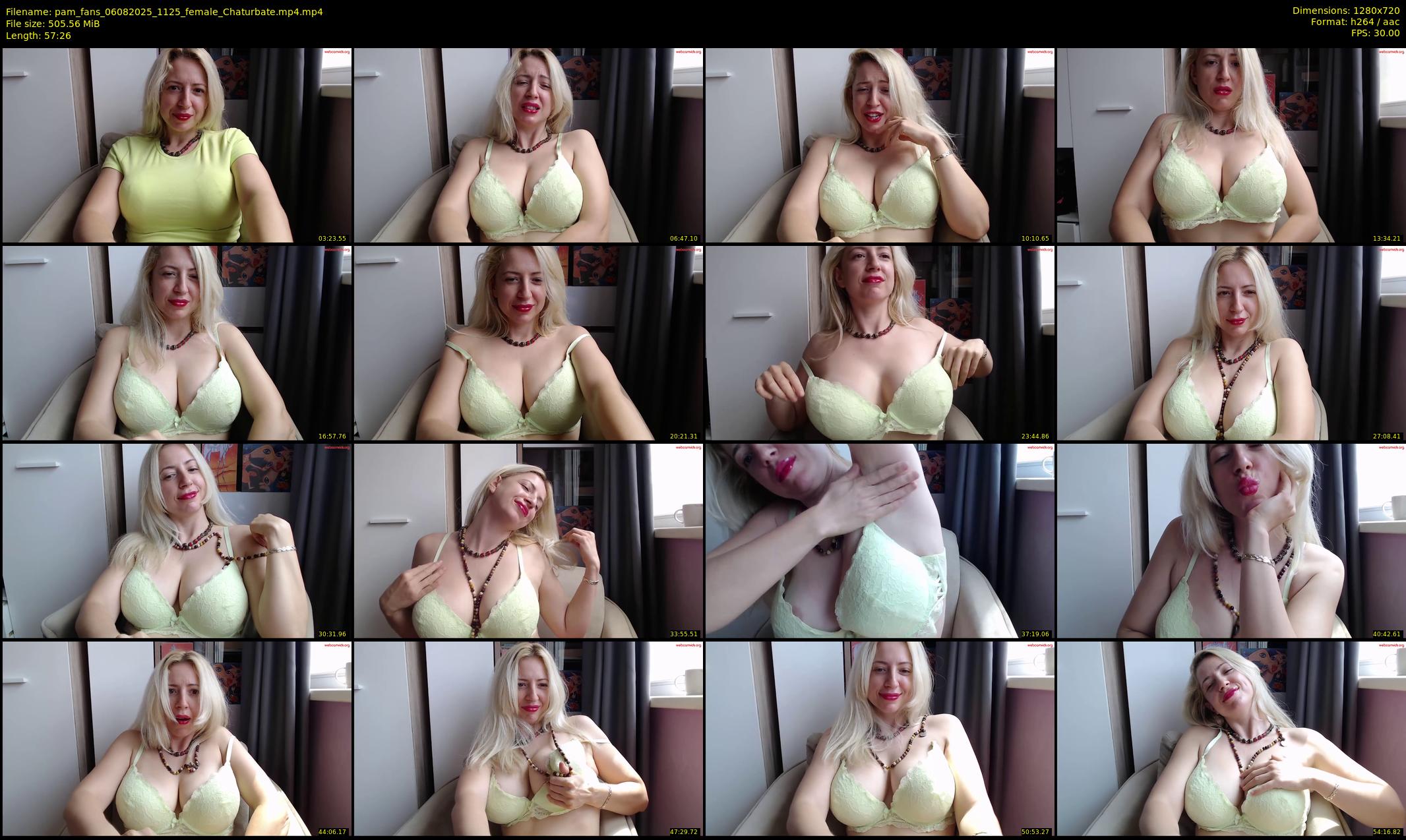 pam_fans — 58 minute Chaturbate female cam show recording, 720p, Aug 6, 2025