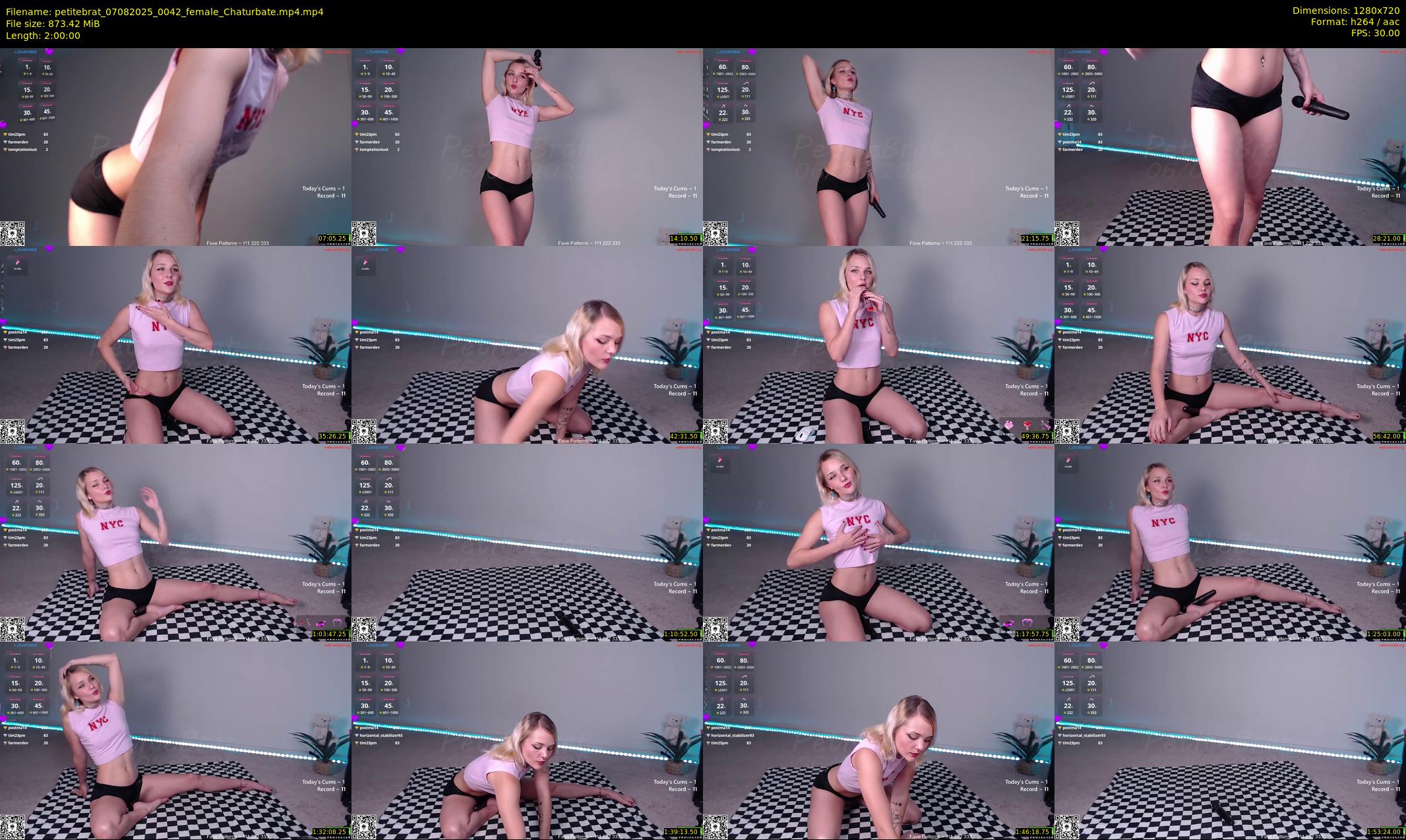 petitebrat — 120 minute Chaturbate female cam show recording, 720p, Aug 7, 2025